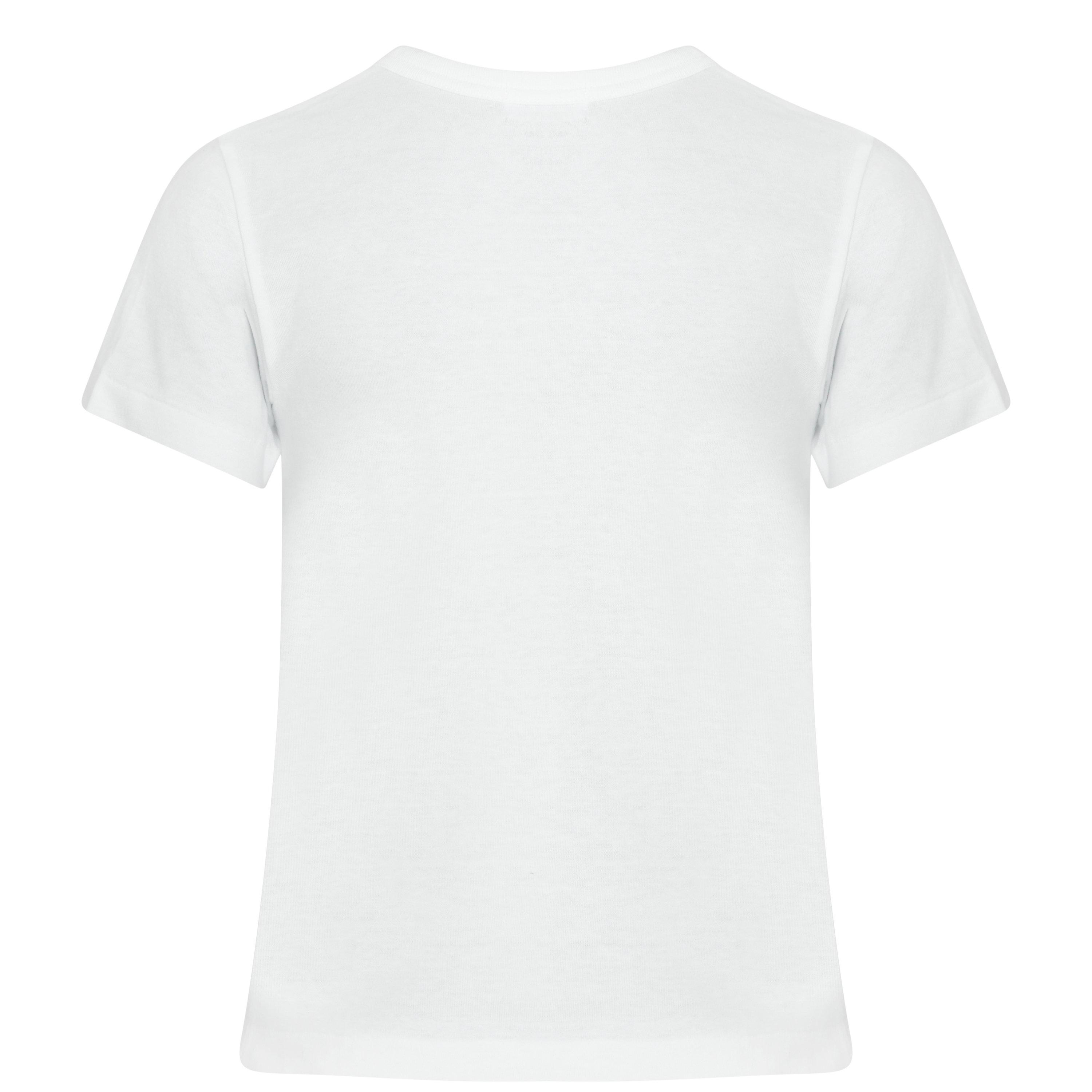White 2 - Comme des Garcons PLAY - Small Red Peeping Heart T-Shirt Junior - 2