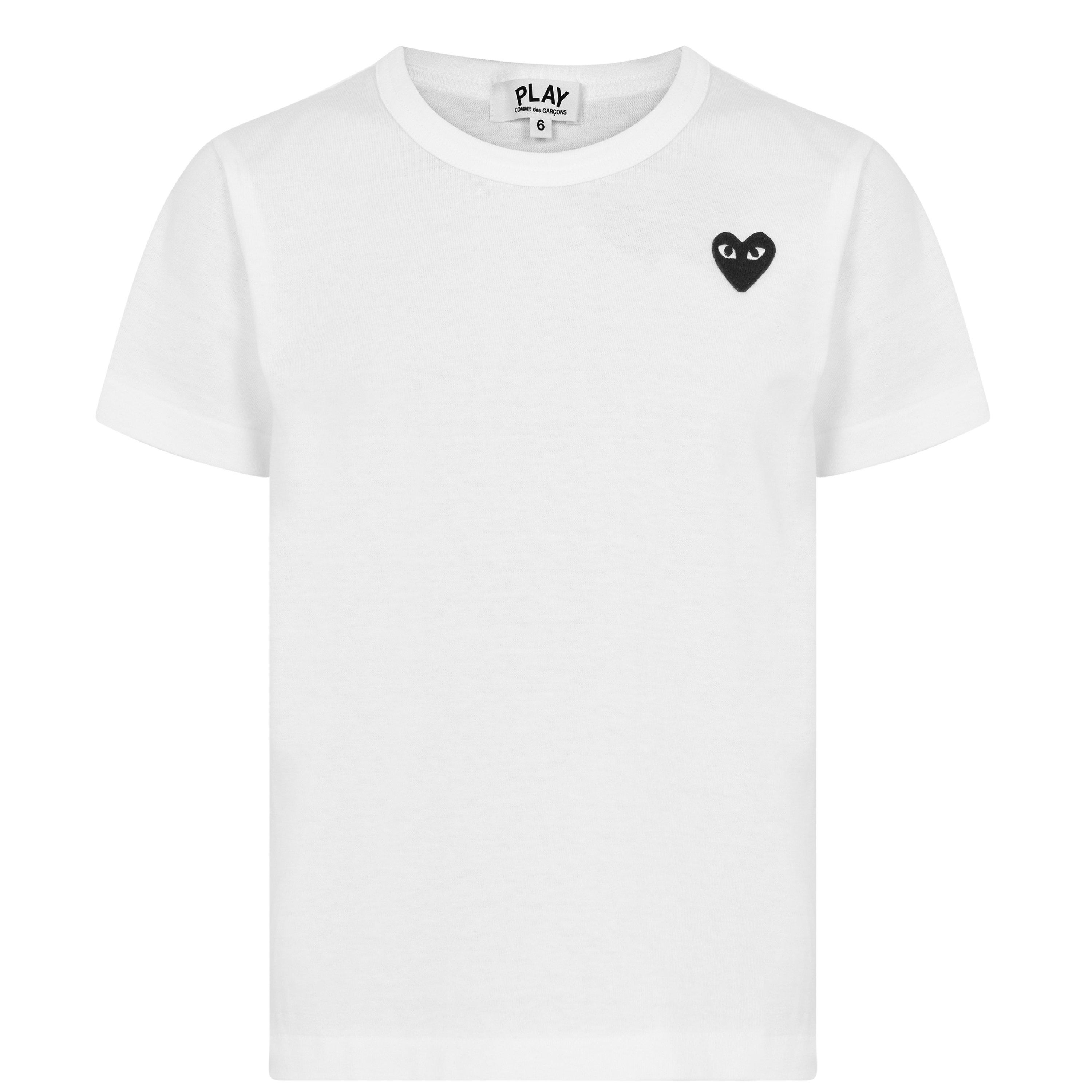 Comme des Garcons PLAY Embroidered Peeping Heart T-Shirt Junior