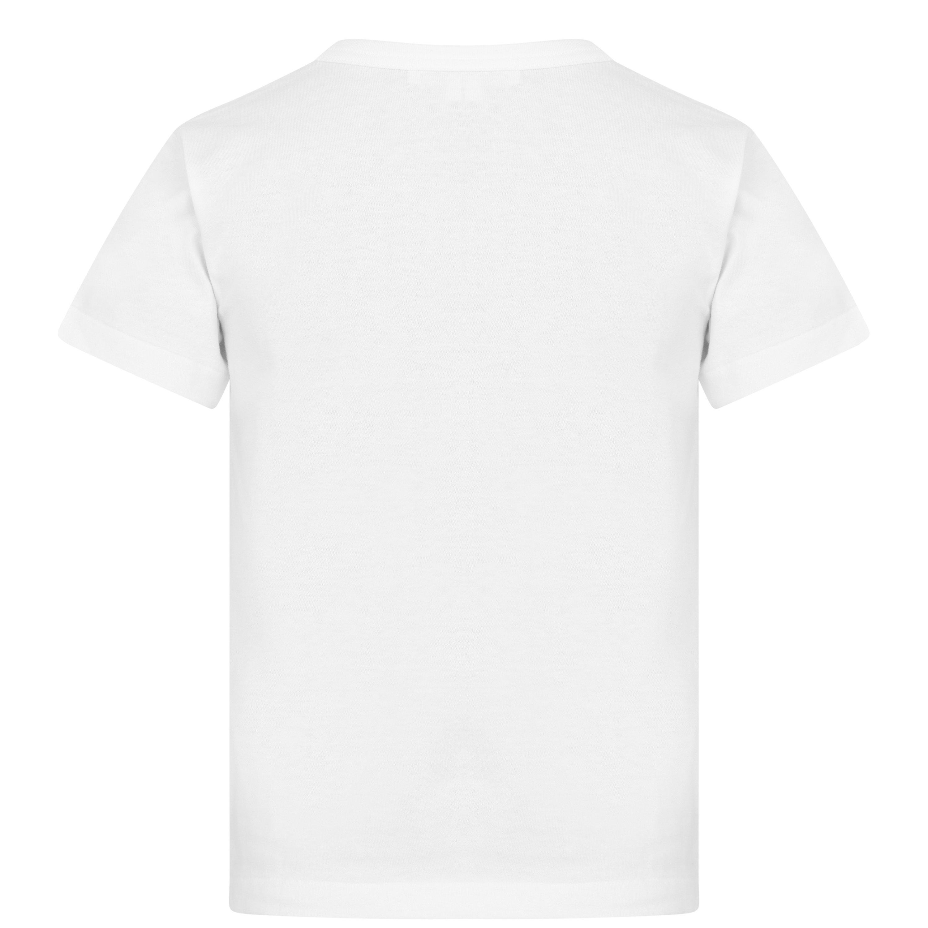 White 1 - Comme des Garcons PLAY - Embroidered Peeping Heart T-Shirt Junior - 2