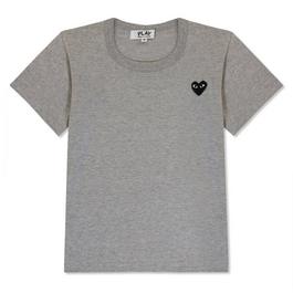 Comme des Garcons PLAY Embroidered Peeping Heart T Shirt Junior