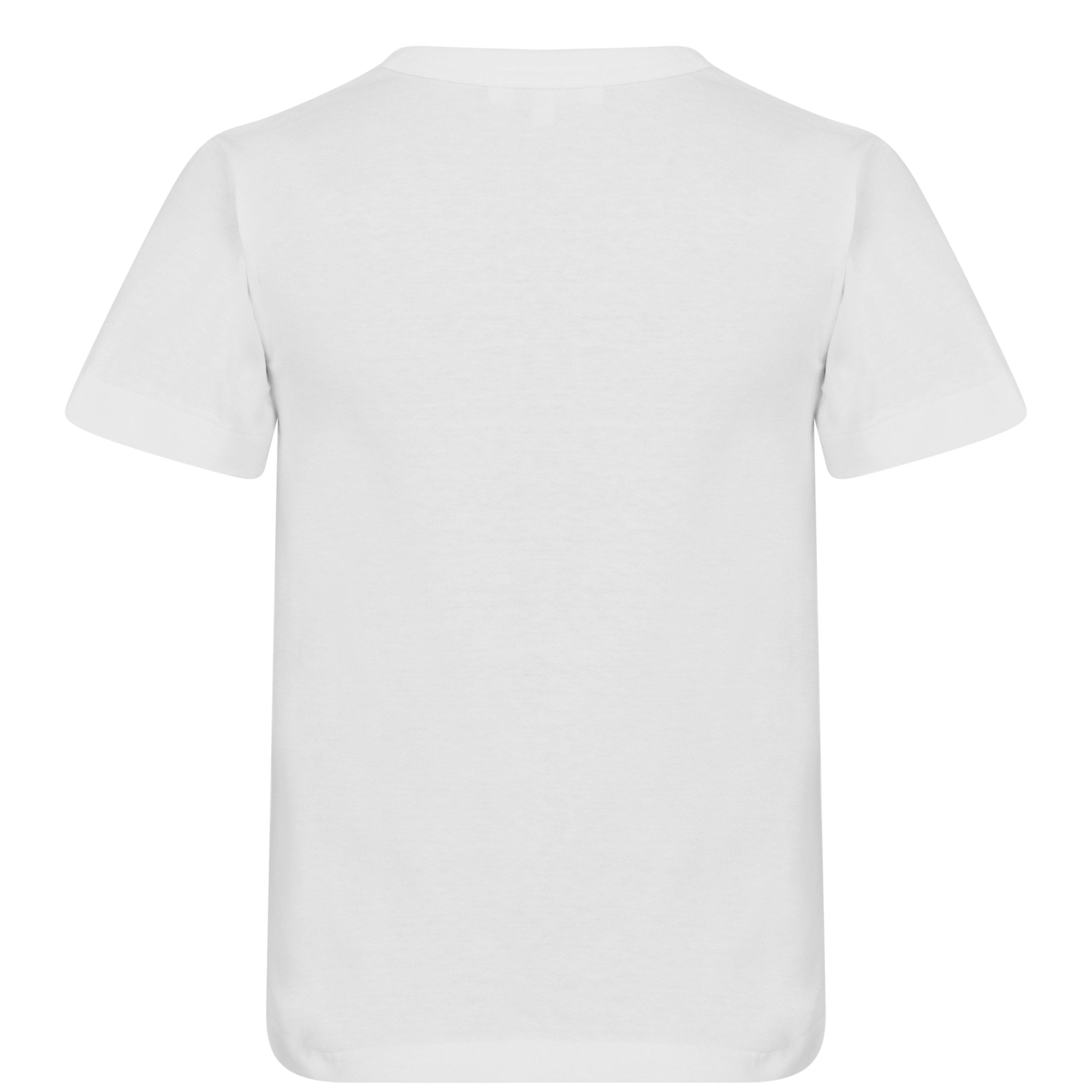 White 1 - Comme des Garcons PLAY - Large Red Peeping Heart Tee Junior - 2