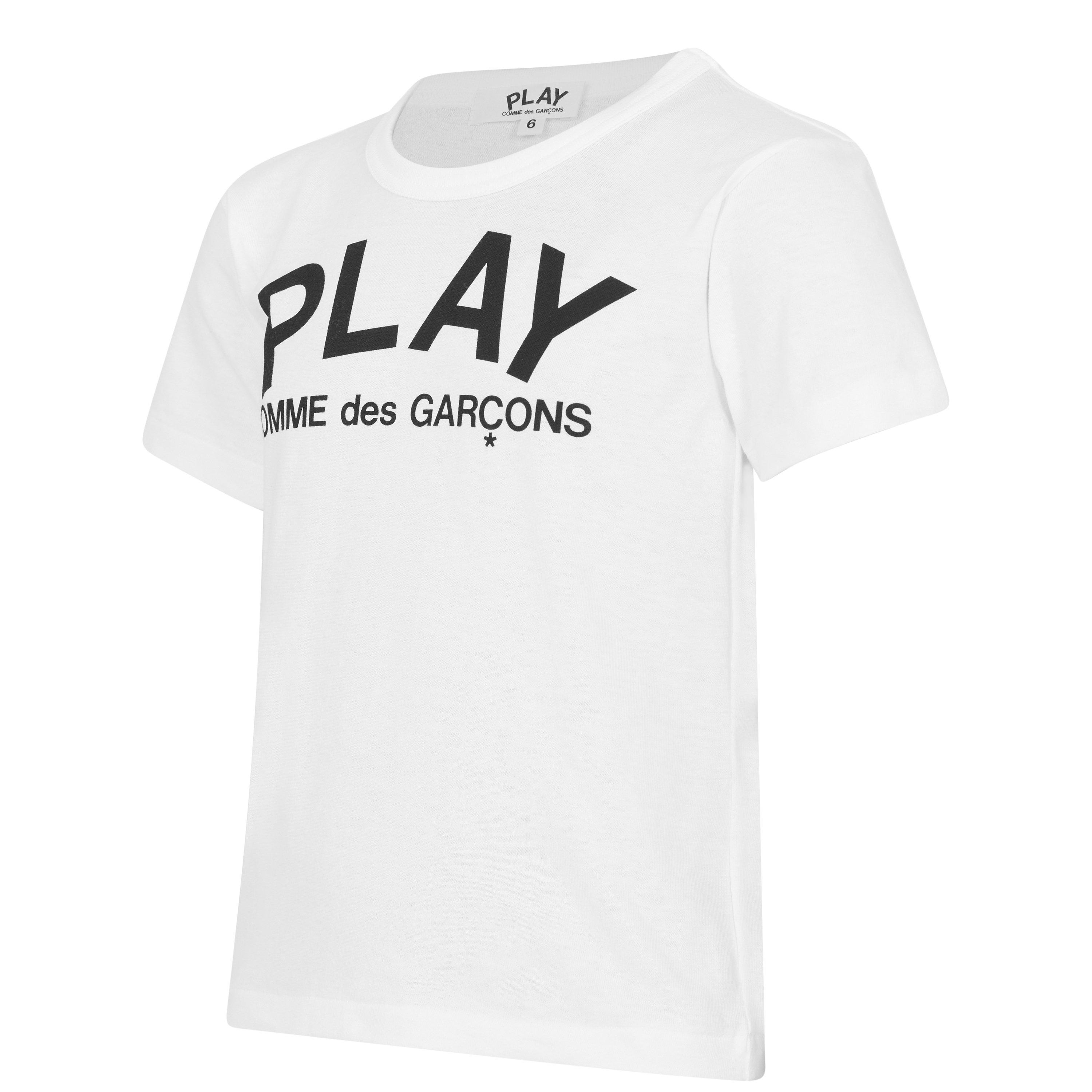 White 1 - Comme des Garcons PLAY - Logo T-Shirt Junior - 3