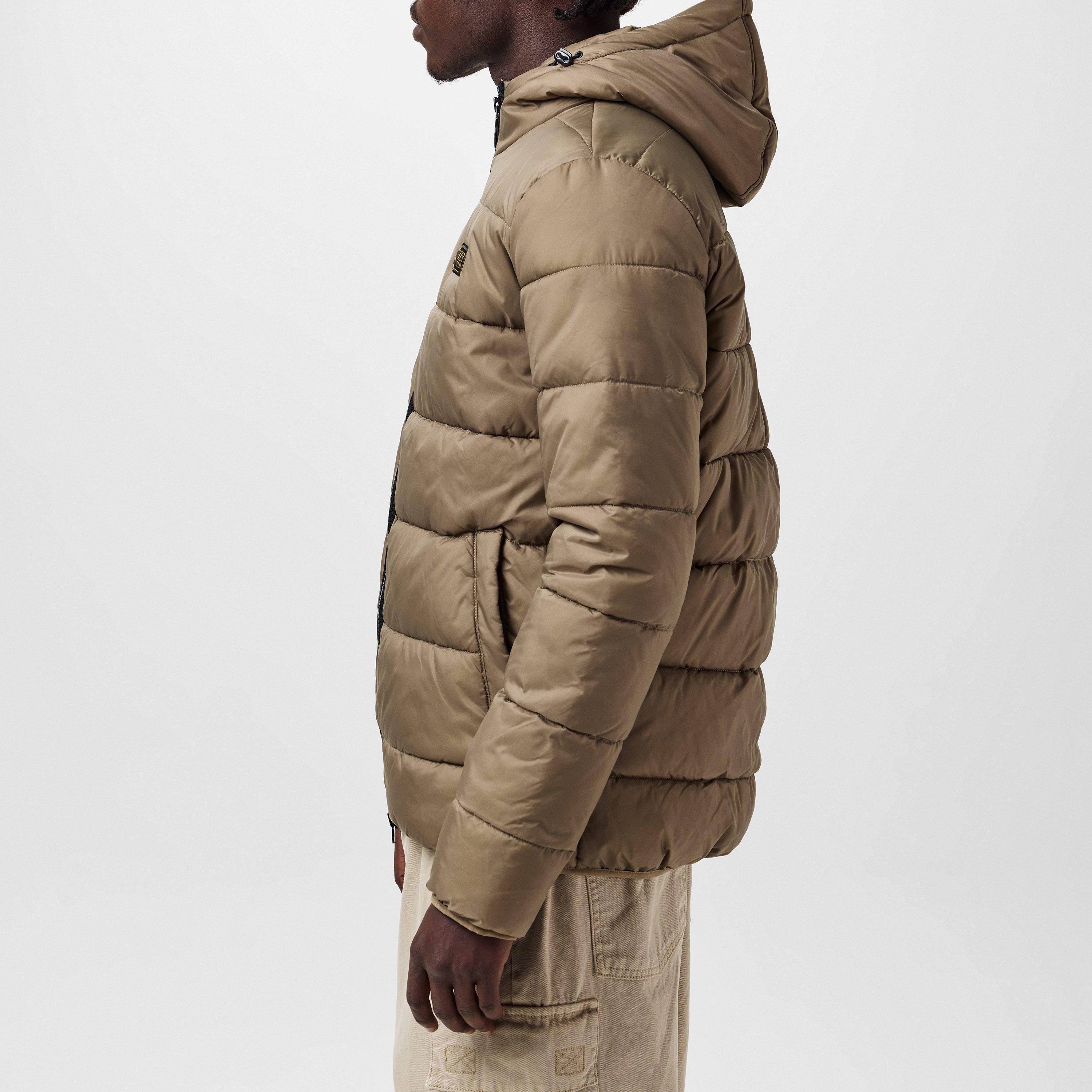 Timberwolf BR16 - Barbour International - Men's Bobber Quilted Fixed Hood Short Puffer Jacket - 6