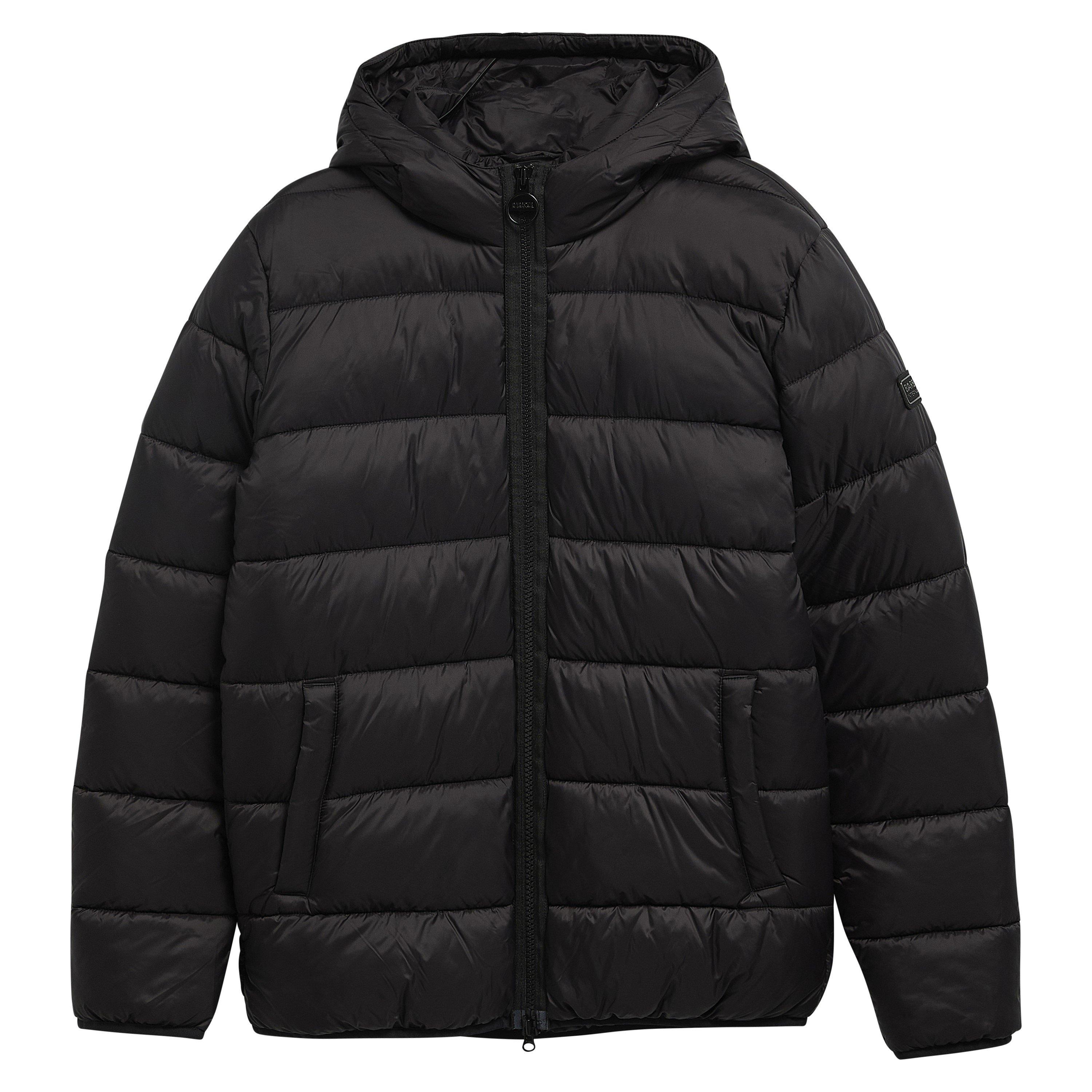 Men's Bobber Quilted Fixed Hood Short Puffer Jacket