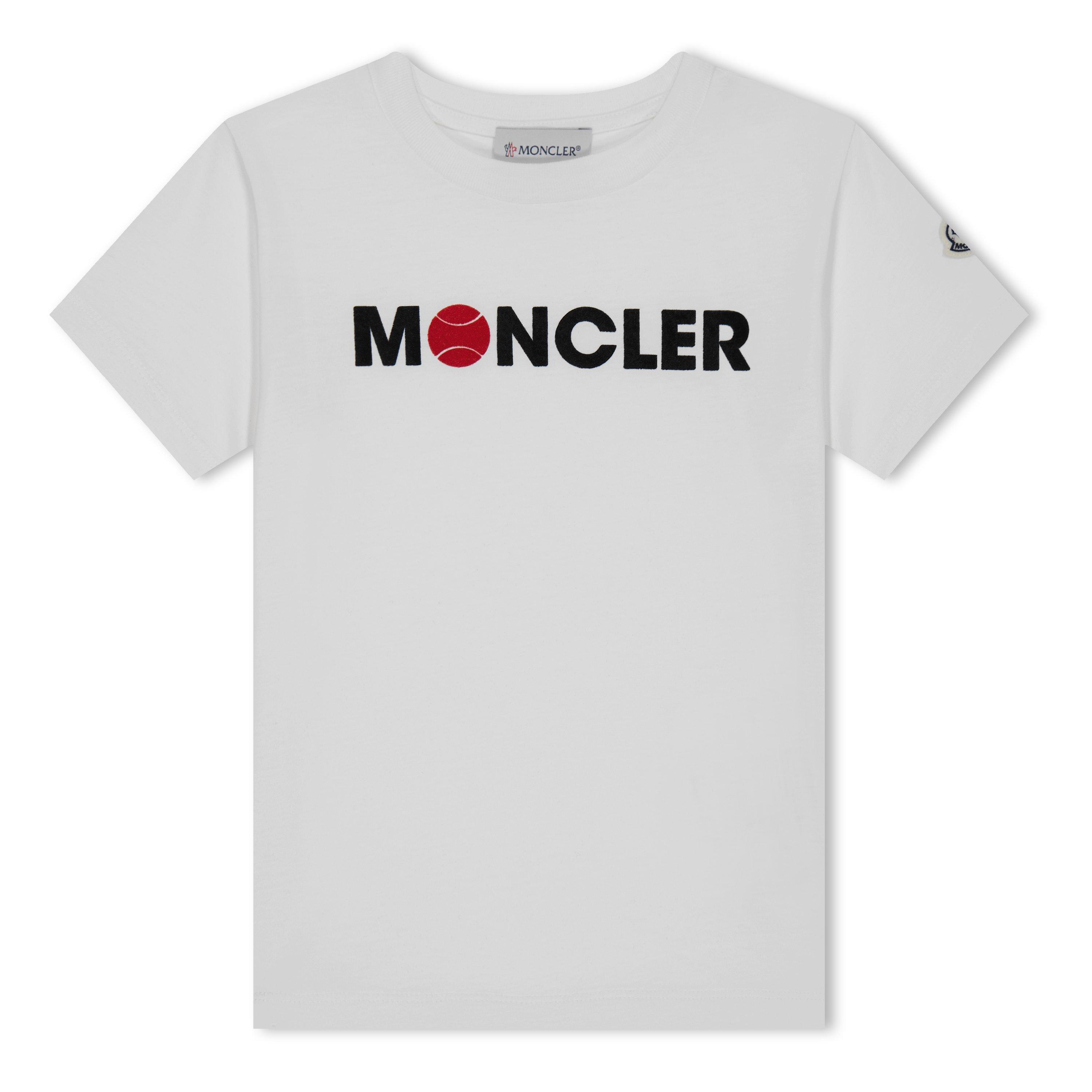 ★【MONCLER】T-SHIRT LOGATA STILE TENNIS★ロゴTシャツ Moncler | Tennis Logo T-Shirt Juniors | Regular Fit T-Shirts