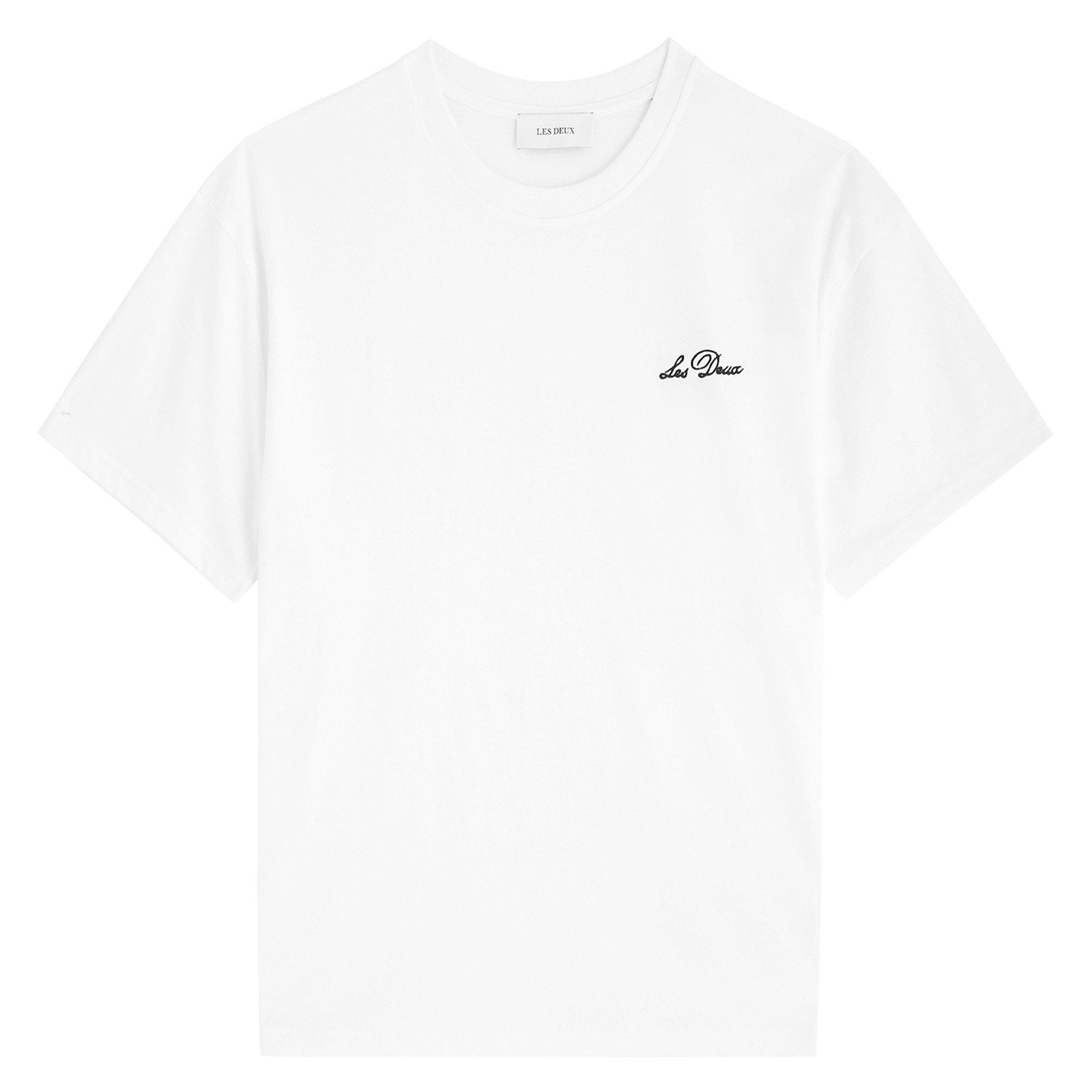 WHITE - Les Deux - Les D Crew T Shirt