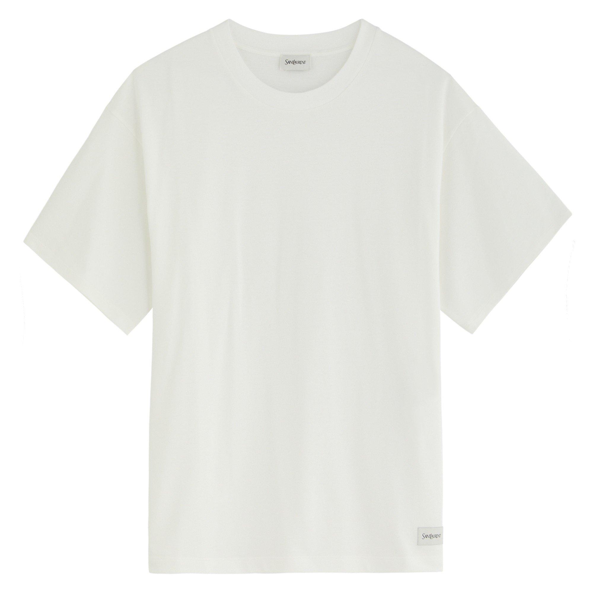 Saint Laurent YSL SS TEE LABEL LOGO