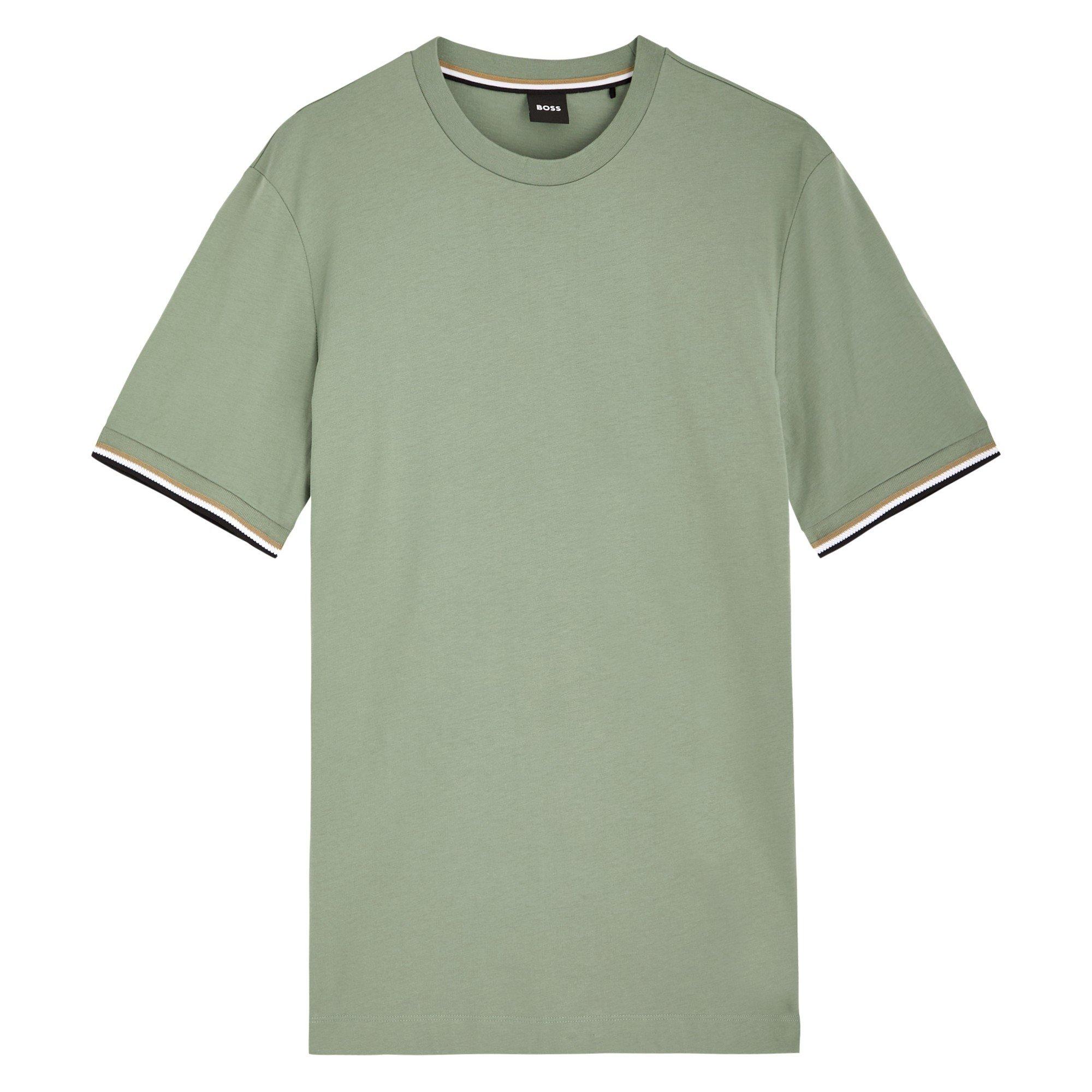 LIGHT GREEN - Boss - BOSS TEE SS ARM TPPD