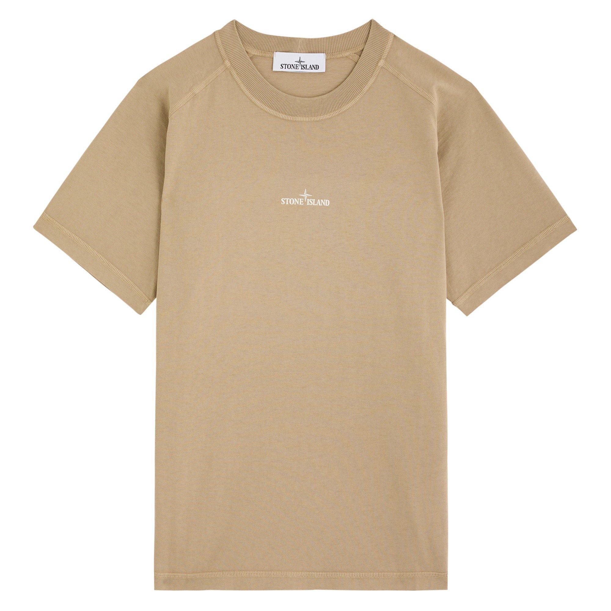 BROWN - Stone Island - SI SMALL CENTRE LOGO T-SHIRT - 1