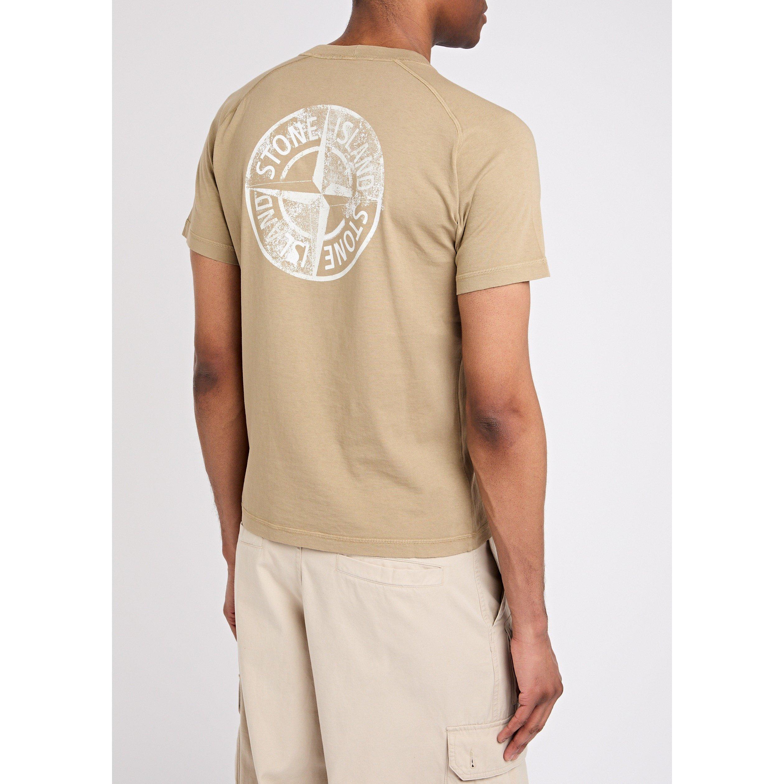 BROWN - Stone Island - SI SMALL CENTRE LOGO T-SHIRT - 3