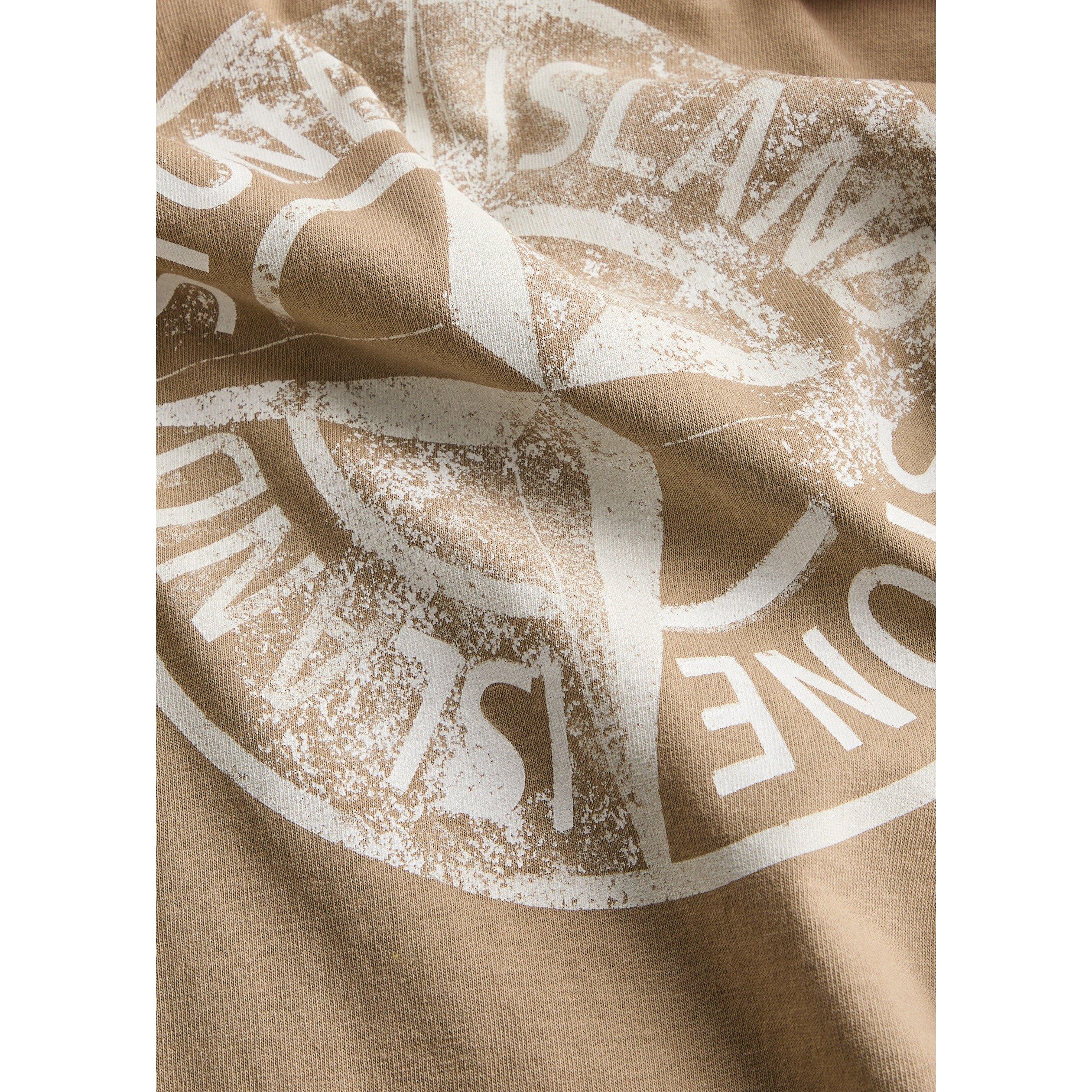 BROWN - Stone Island - SI SMALL CENTRE LOGO T-SHIRT - 4
