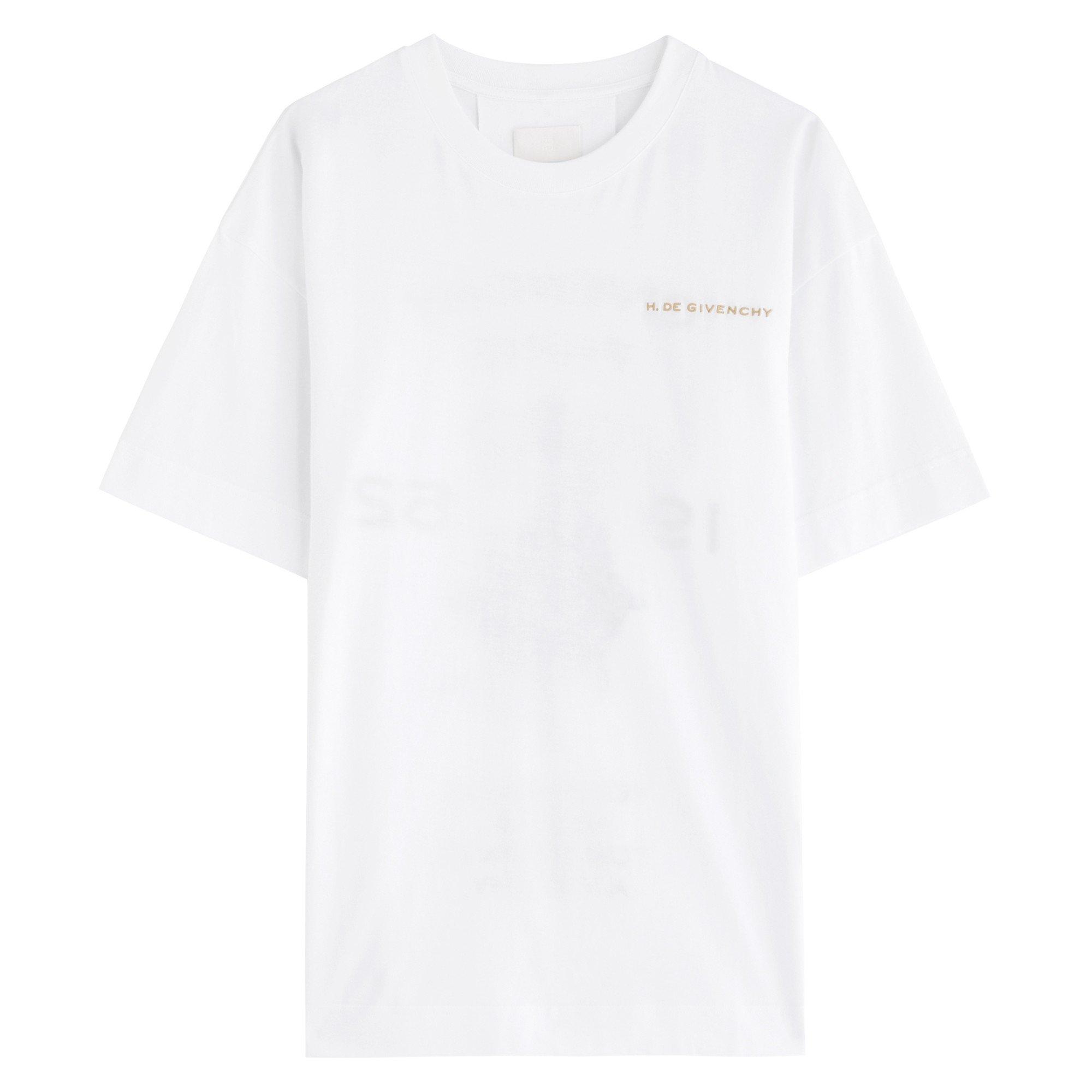 WHITE - GIVENCHY - GIV LNY CHANDELIER EMBR TEE