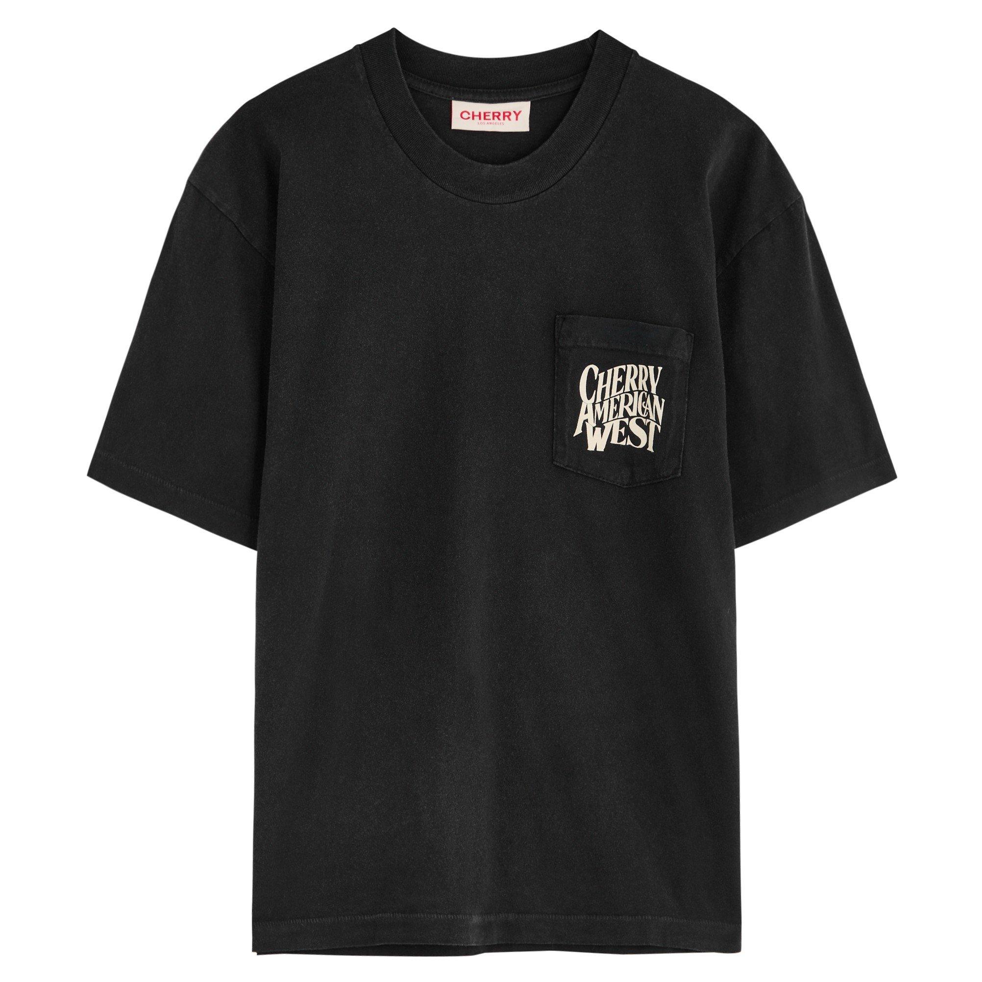 BLACK - Cherry LA - CH AMERICAN WEST TEE BLACK
