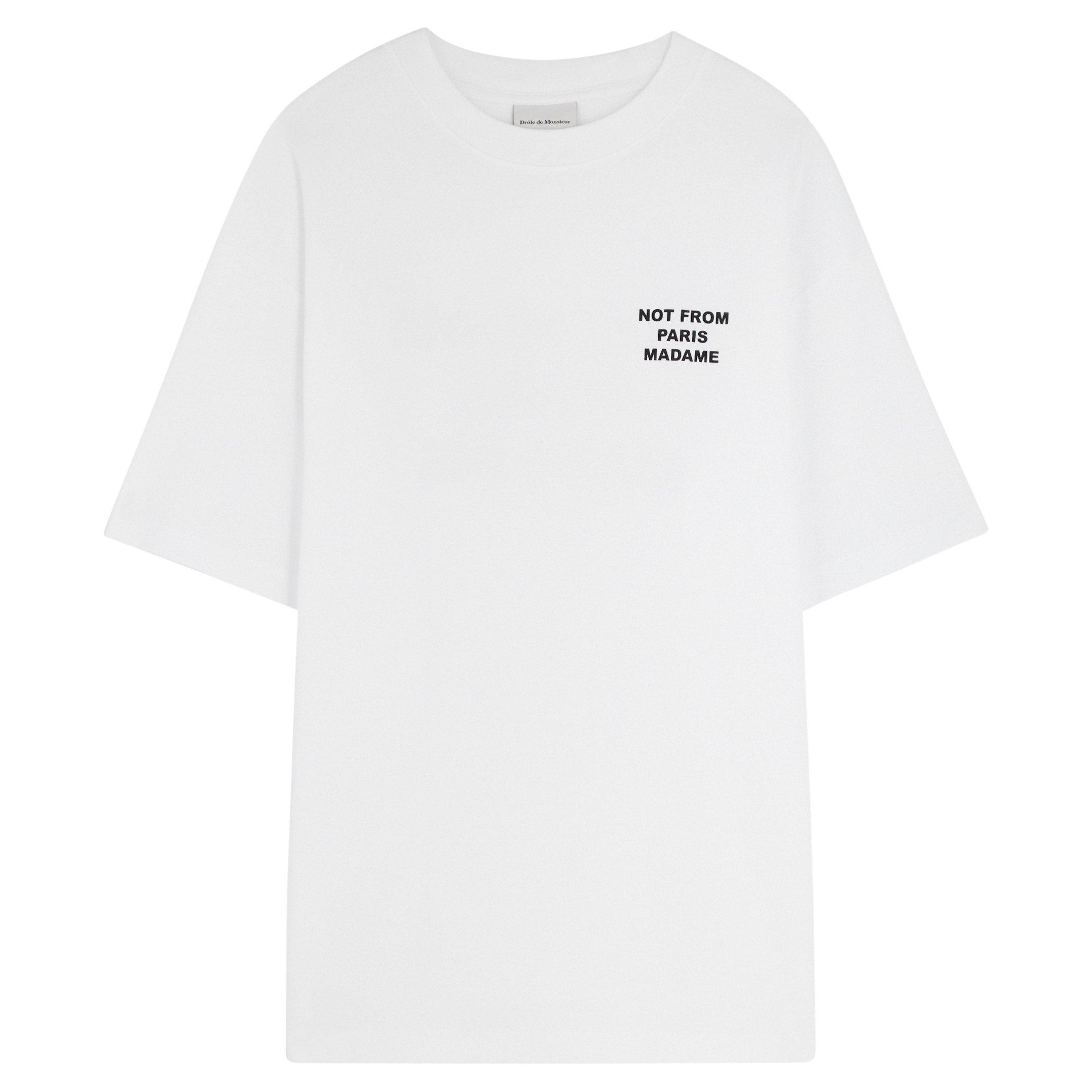 WHITE - Drole De Monsieur - DDM SLOGAN TEE