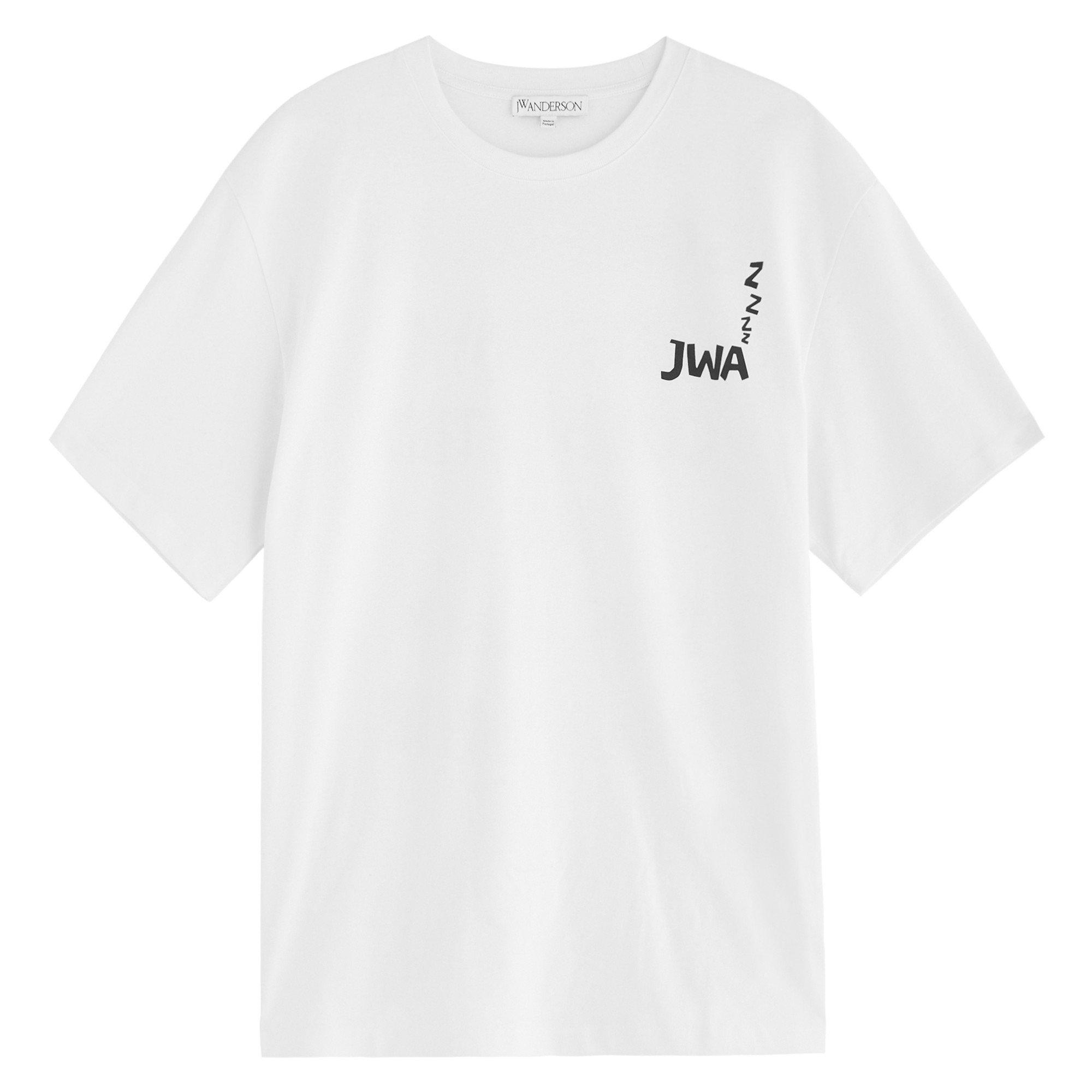 WHITE - JW Anderson - JWA BACK PRINT T-SHIRT