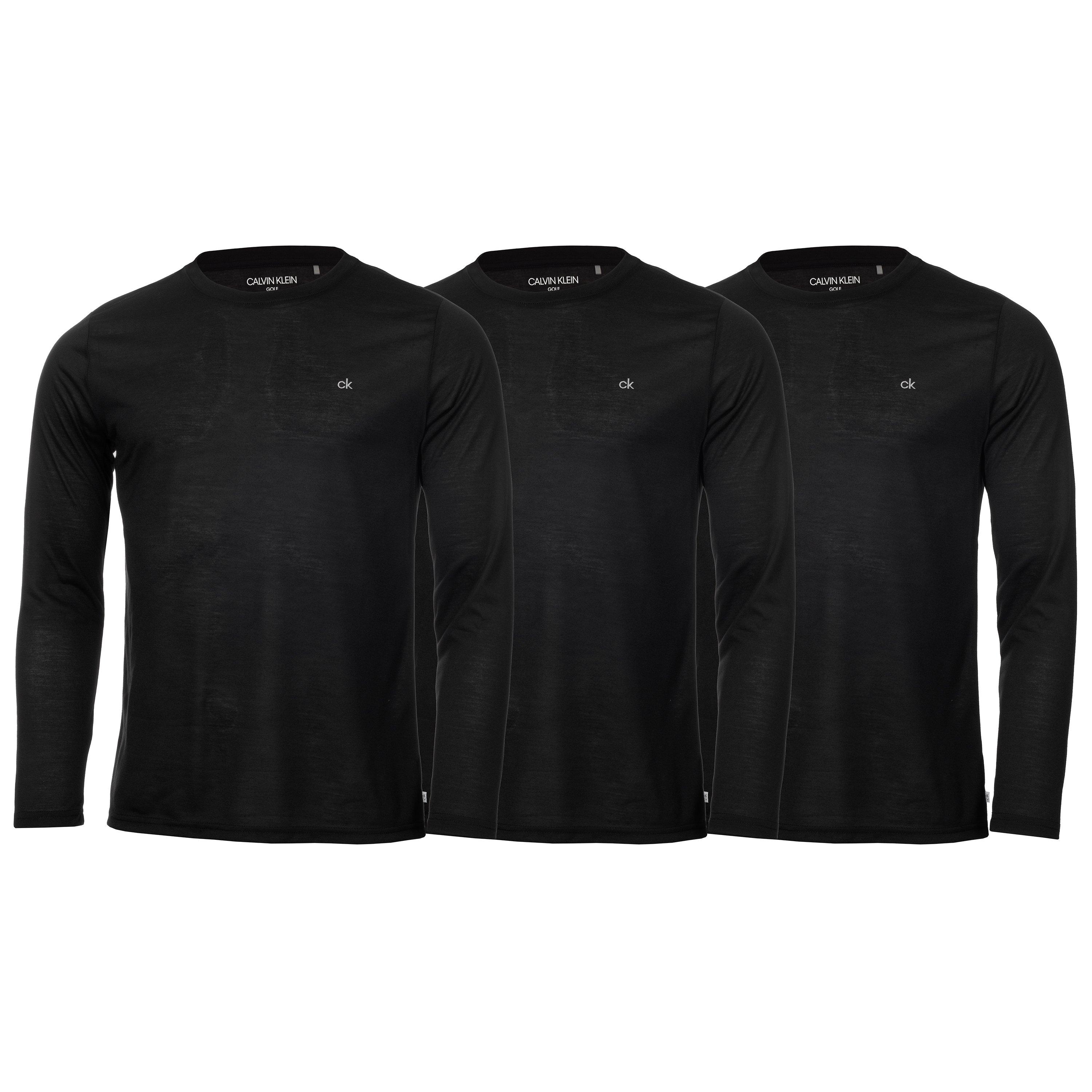 Blk/Blk/Blk - Calvin Klein Golf - Men's Long Sleeve T-Shirt - 1