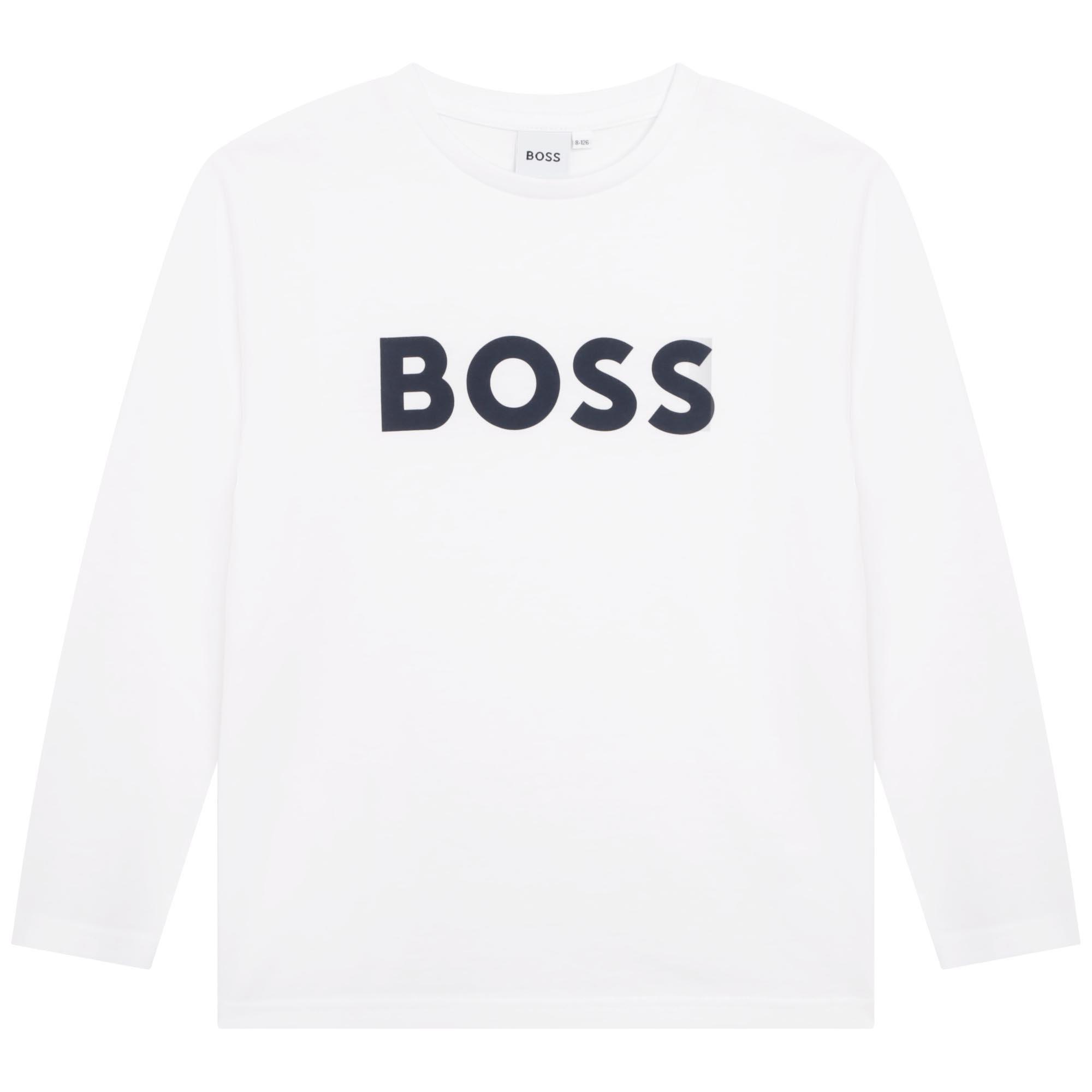 Wit 09 - Boss - Kids' Cotton Long Sleeve T-Shirt - 1