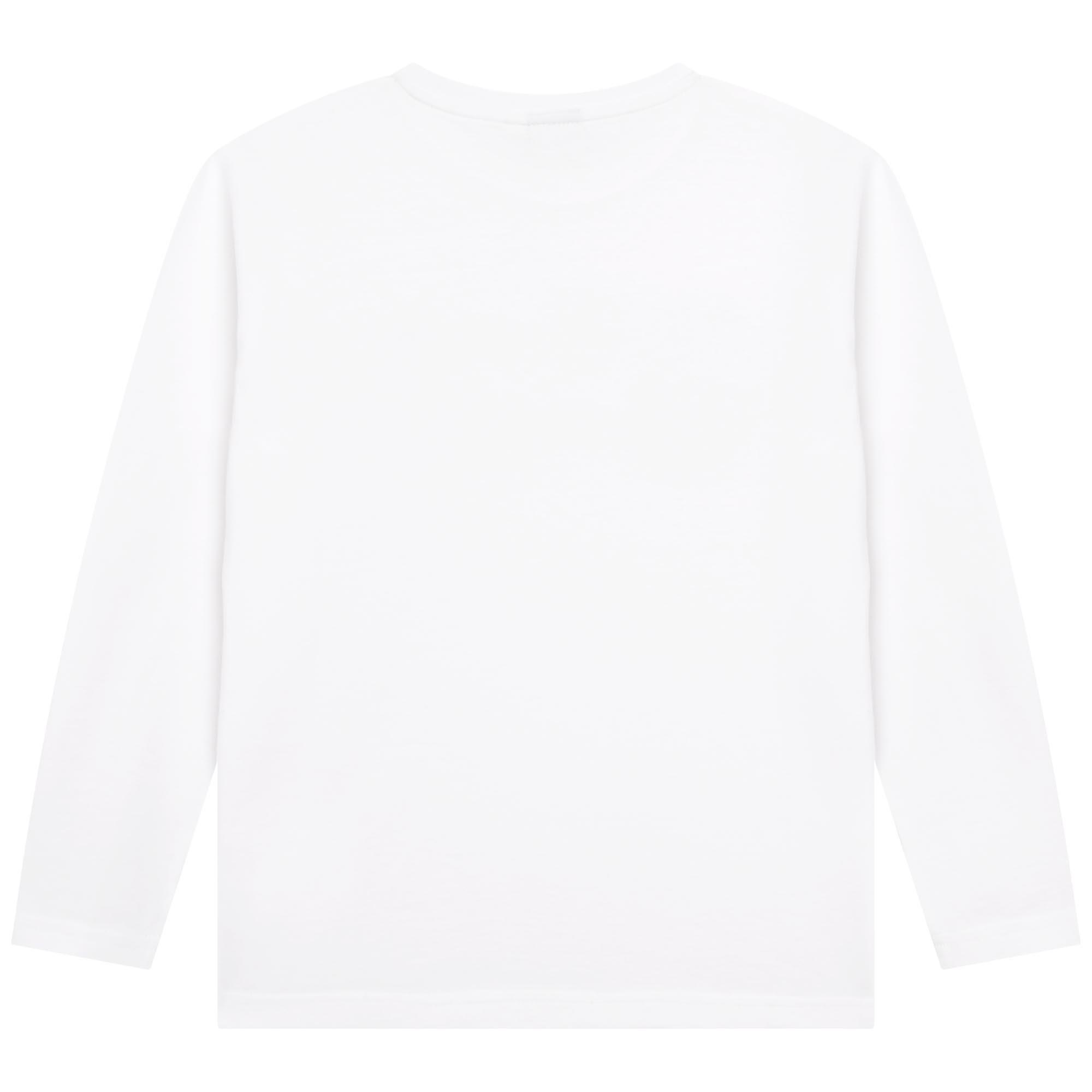 White 10P - Boss - Kids Long-sleeve Large Logo T-Shirt, Bold Logo - 2