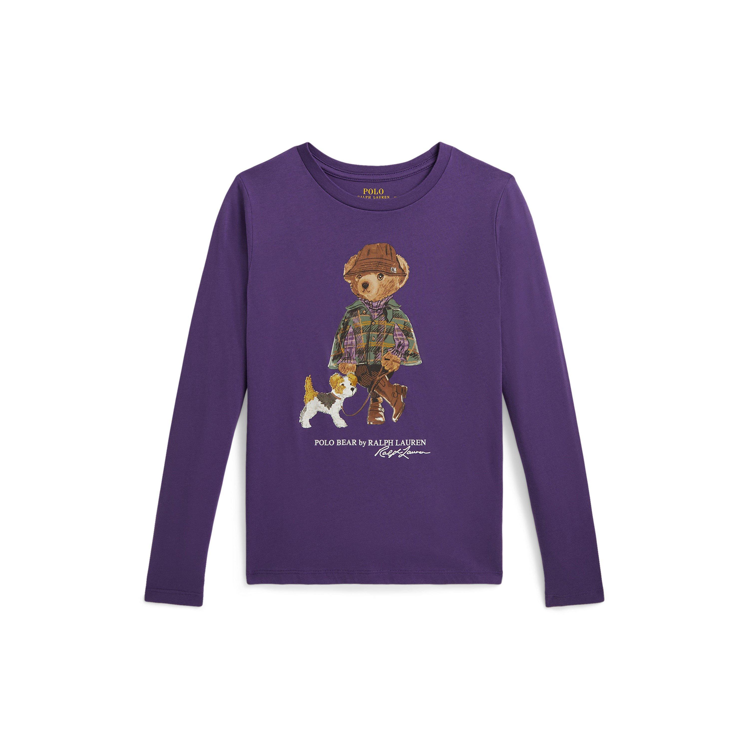 Valley Purple - Polo Ralph Lauren - Polo LS Bear Tee Jn64 - 1