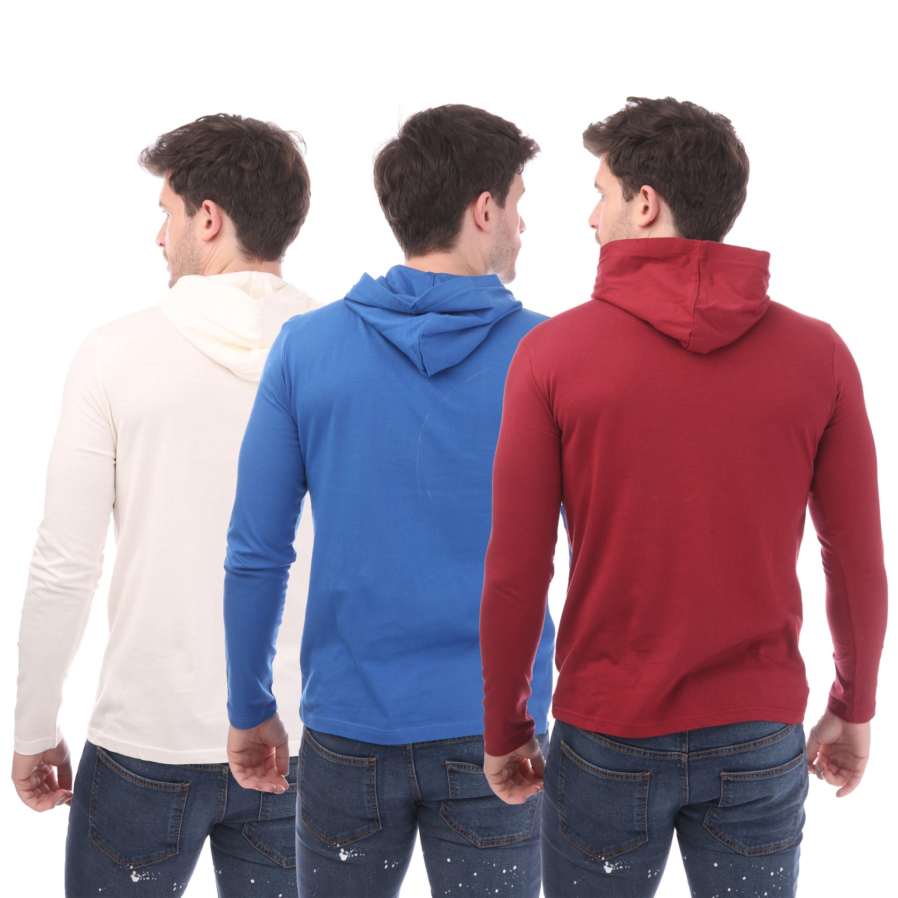 White/Blue/Burg - DFND London - Long-Sleeve T-Shirt - 2