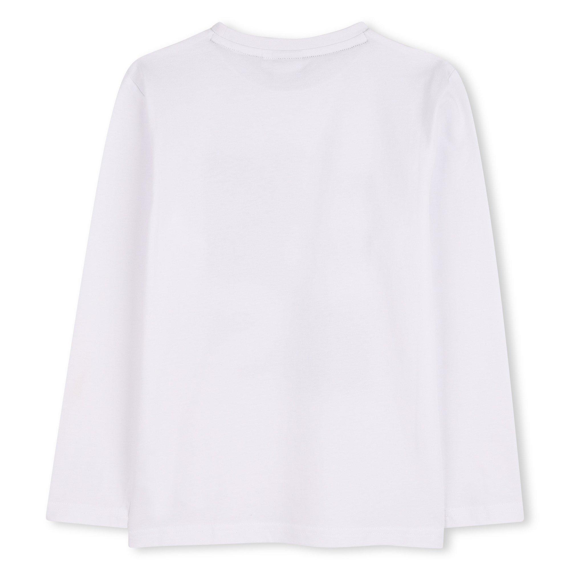 White - Boss - Kids Print Long-sleeve T-Shirt - 2