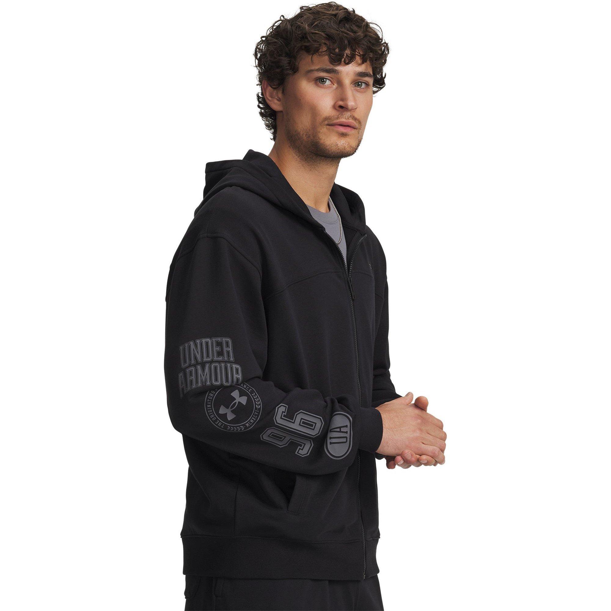 Black/Black - Under Armour - Men's Long Sleeve T-Shirt - 1