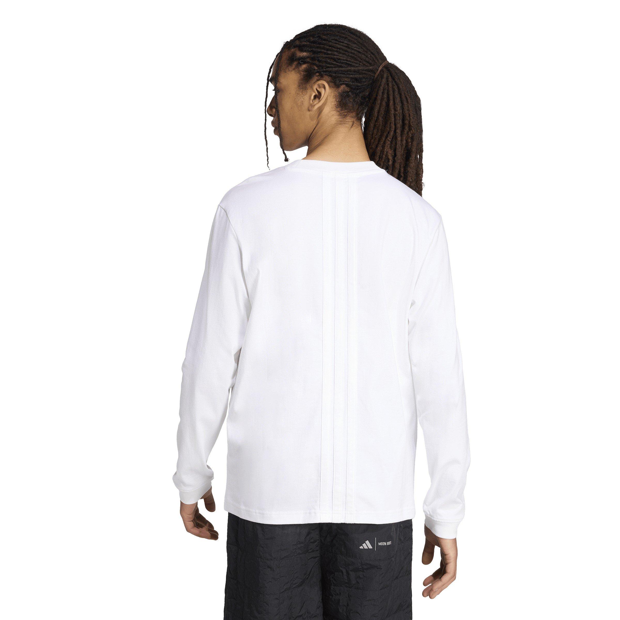 WHITE - adidas - Men's Long-Sleeve T-Shirt - 3