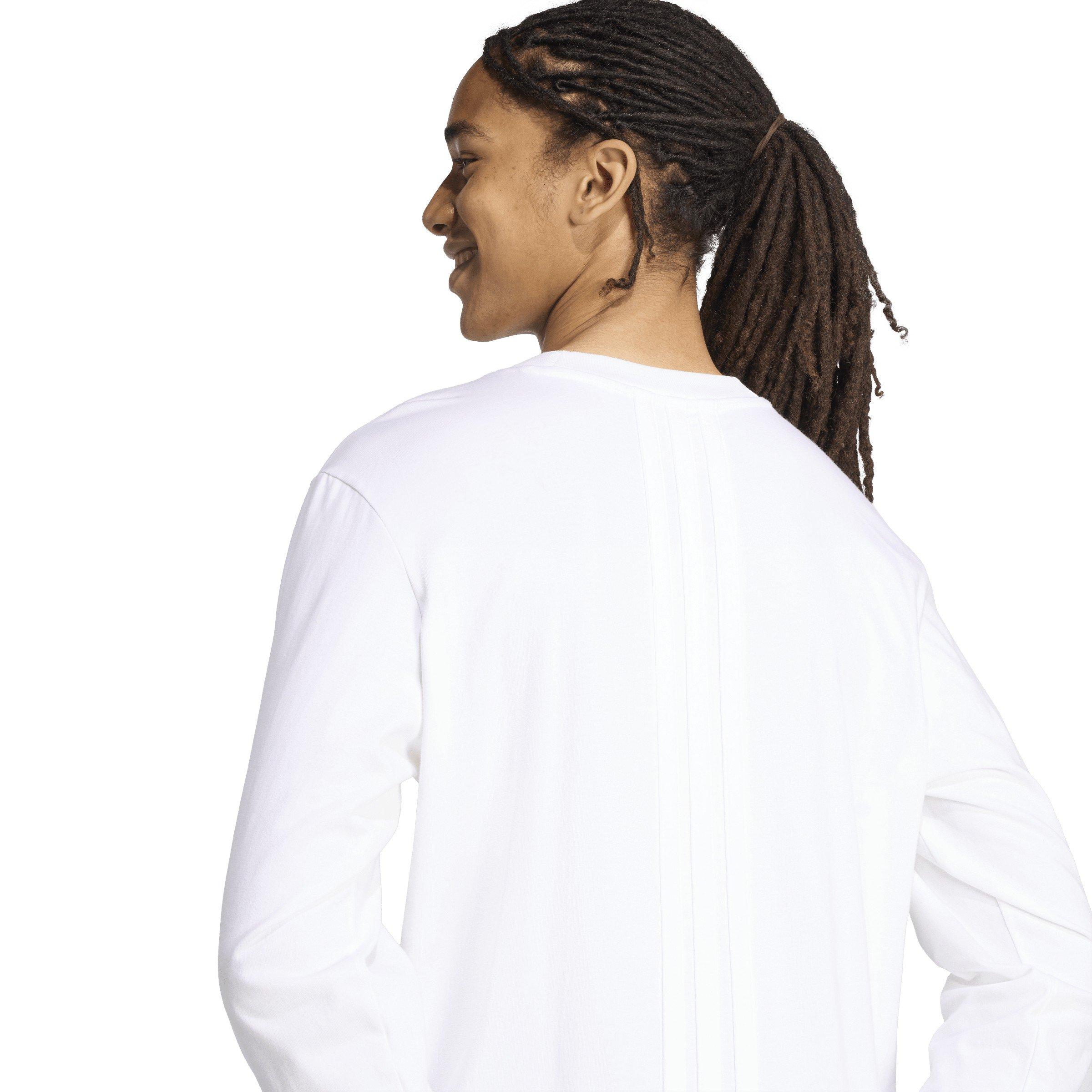WHITE - adidas - Men's Long-Sleeve T-Shirt - 5