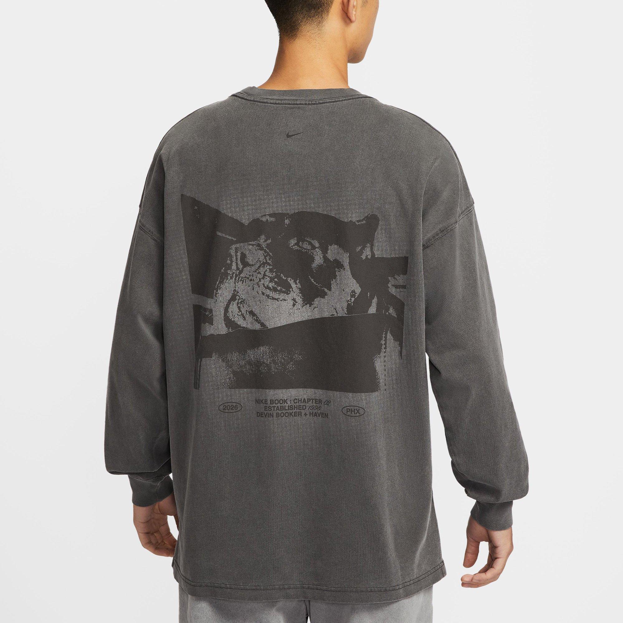 Black - Nike - Men's Long Sleeve T-Shirt - 2