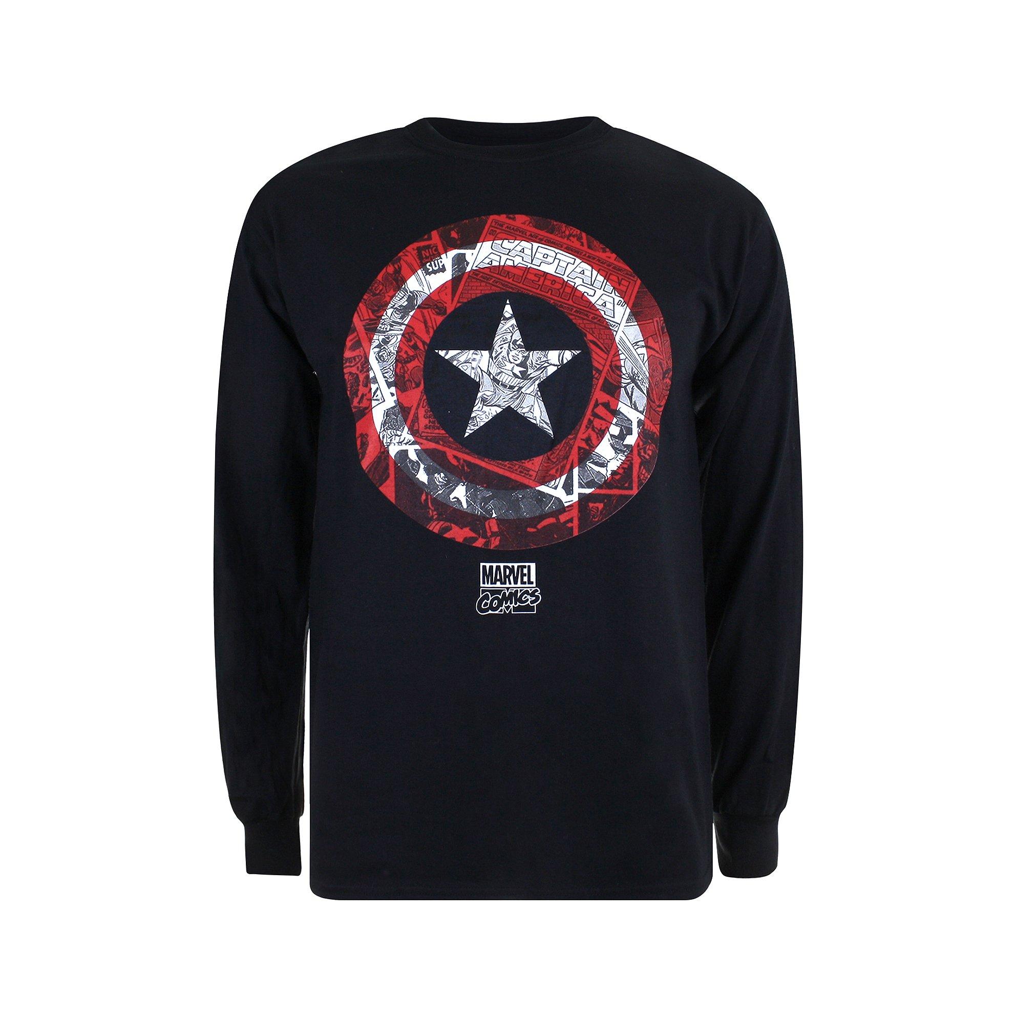 Captain America - Marvel Comics - Adults Long Sleeve T-Shirt - 2