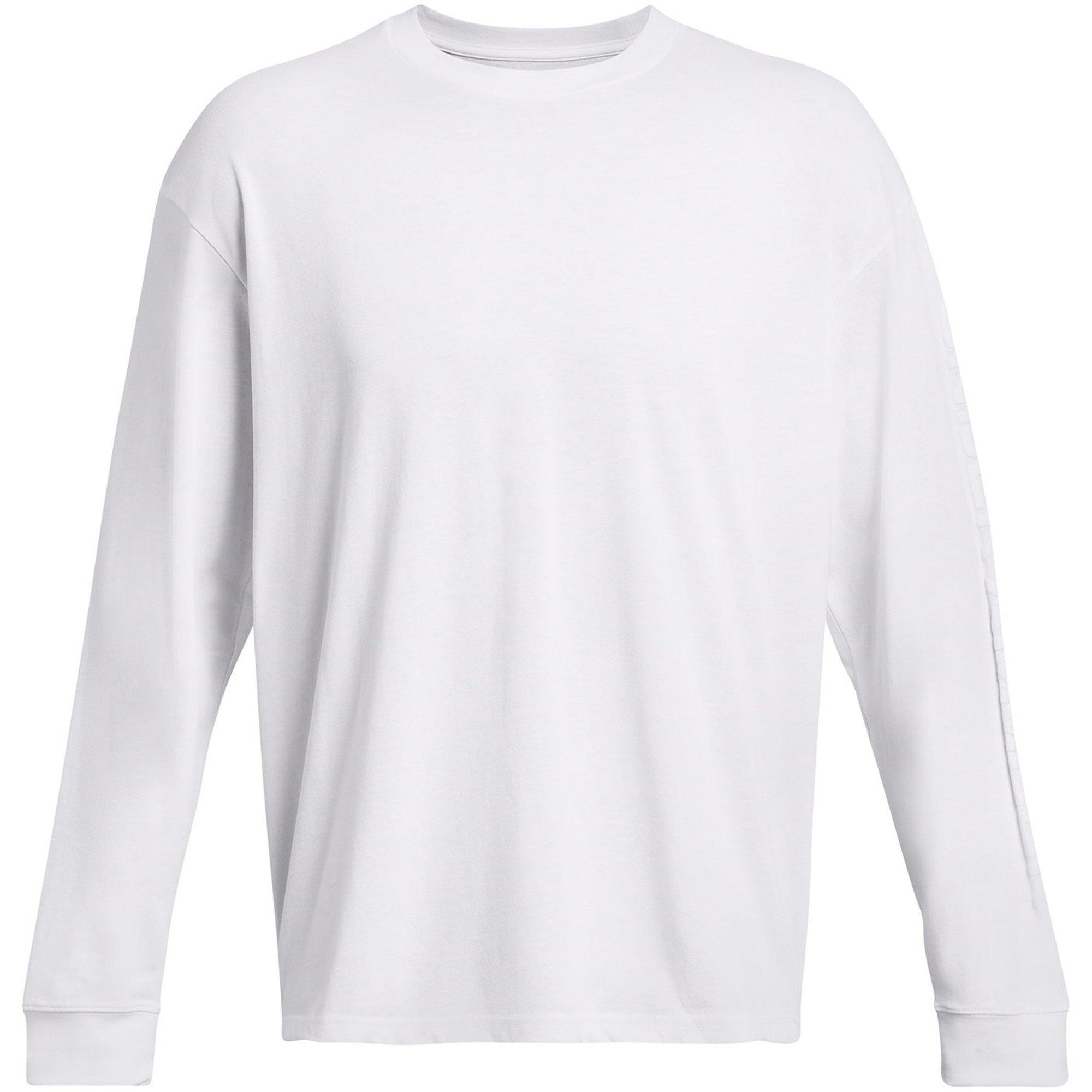 White - Under Armour - Men's Heavyweight Long Sleeve T-Shirt - 1