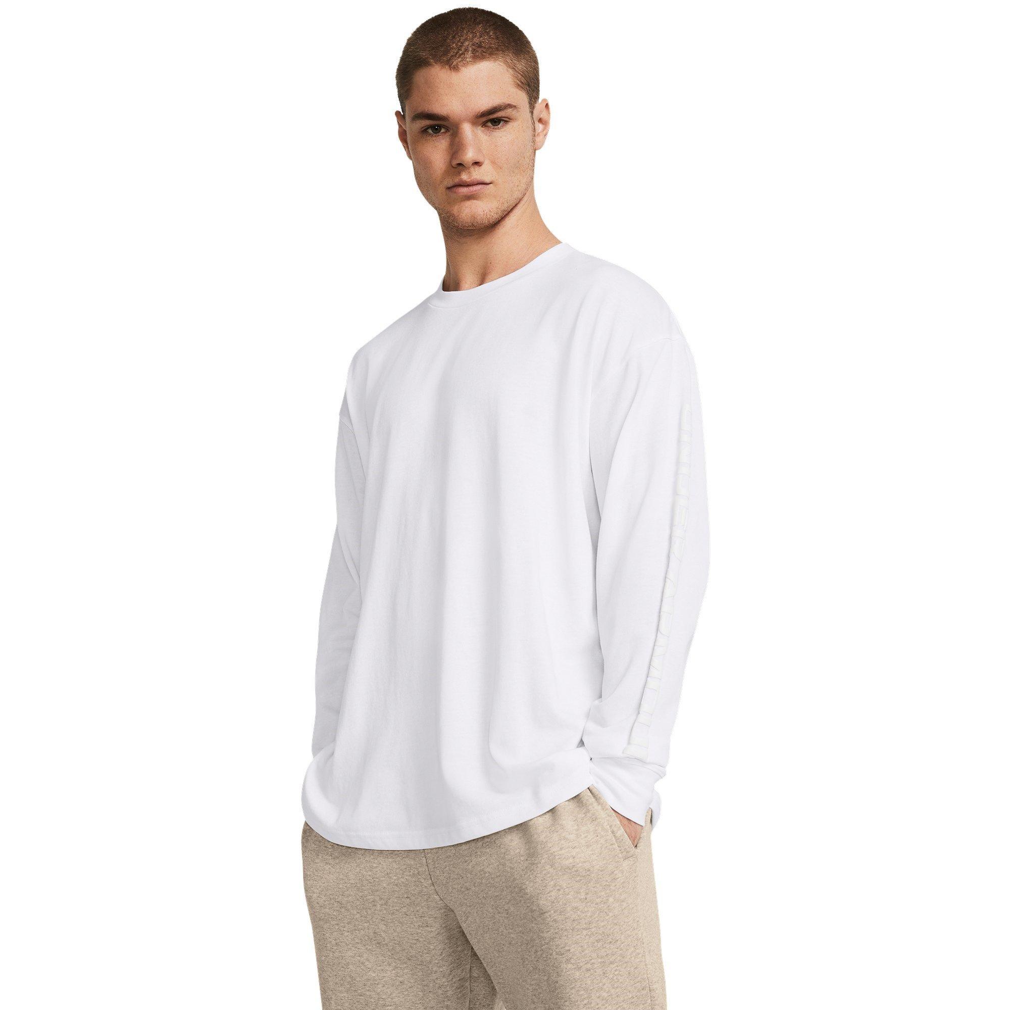 Weiß - Under Armour - Hw Tonal Wordm Ls Sn99 - 3