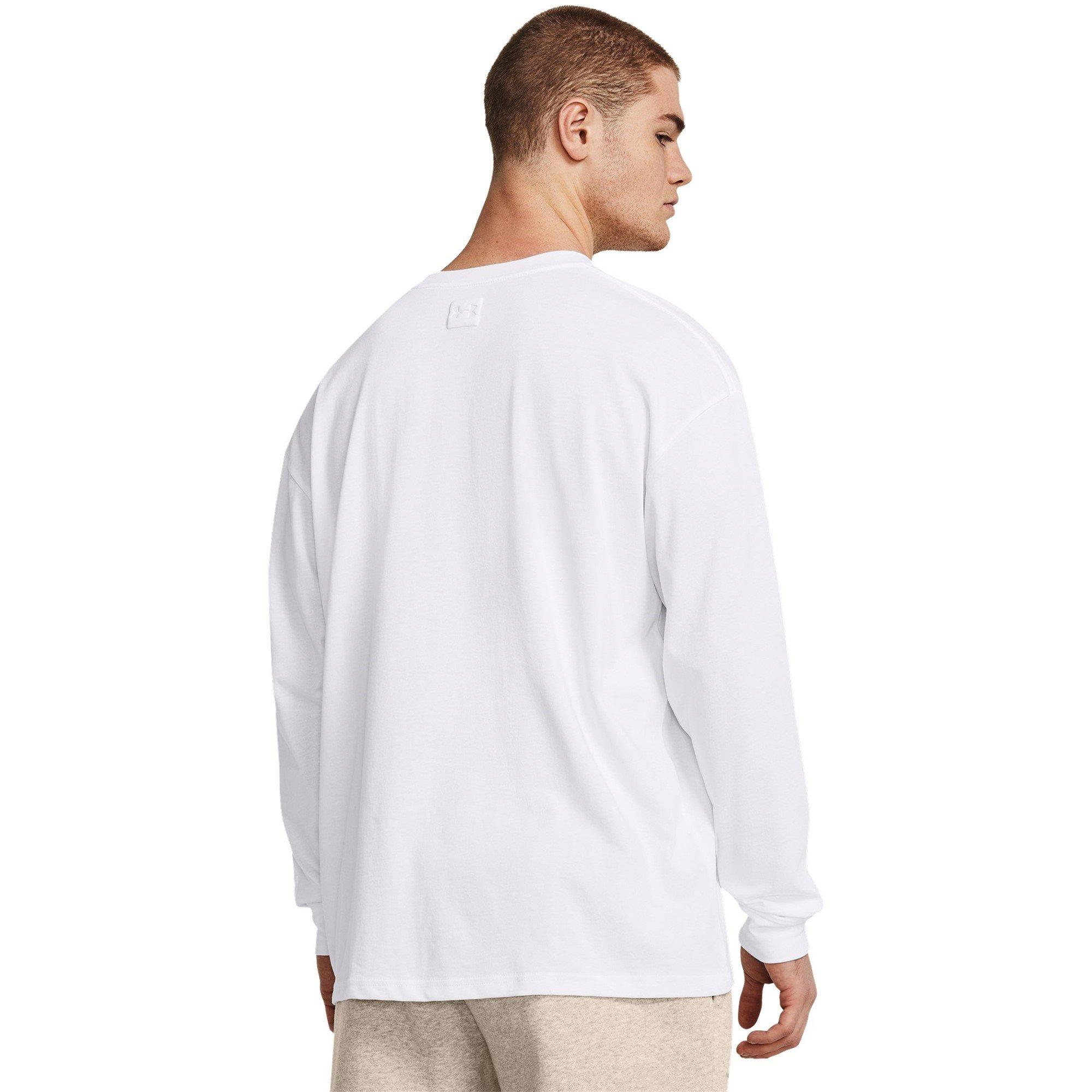 Weiß - Under Armour - Hw Tonal Wordm Ls Sn99 - 4