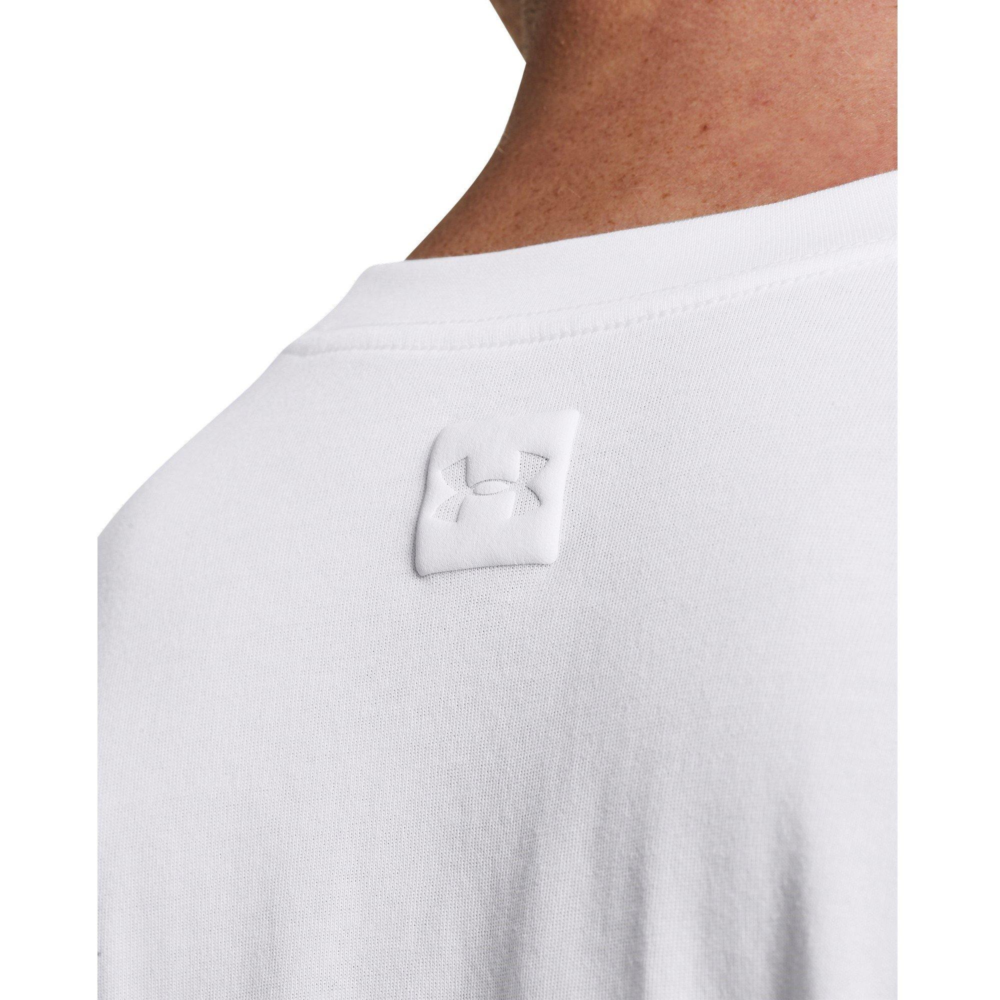 Weiß - Under Armour - Hw Tonal Wordm Ls Sn99 - 5
