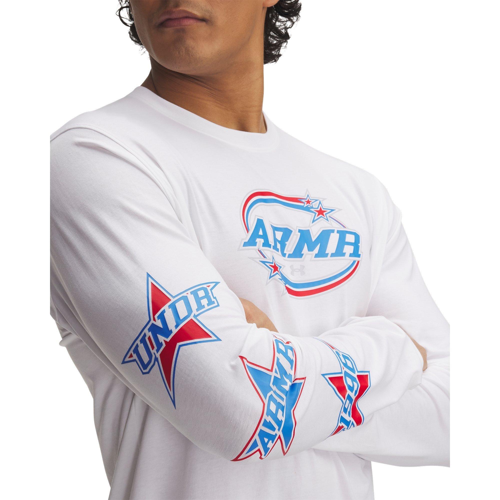 Bijela - Under Armour - UA 60/40S Stacked St Sn99 - 3