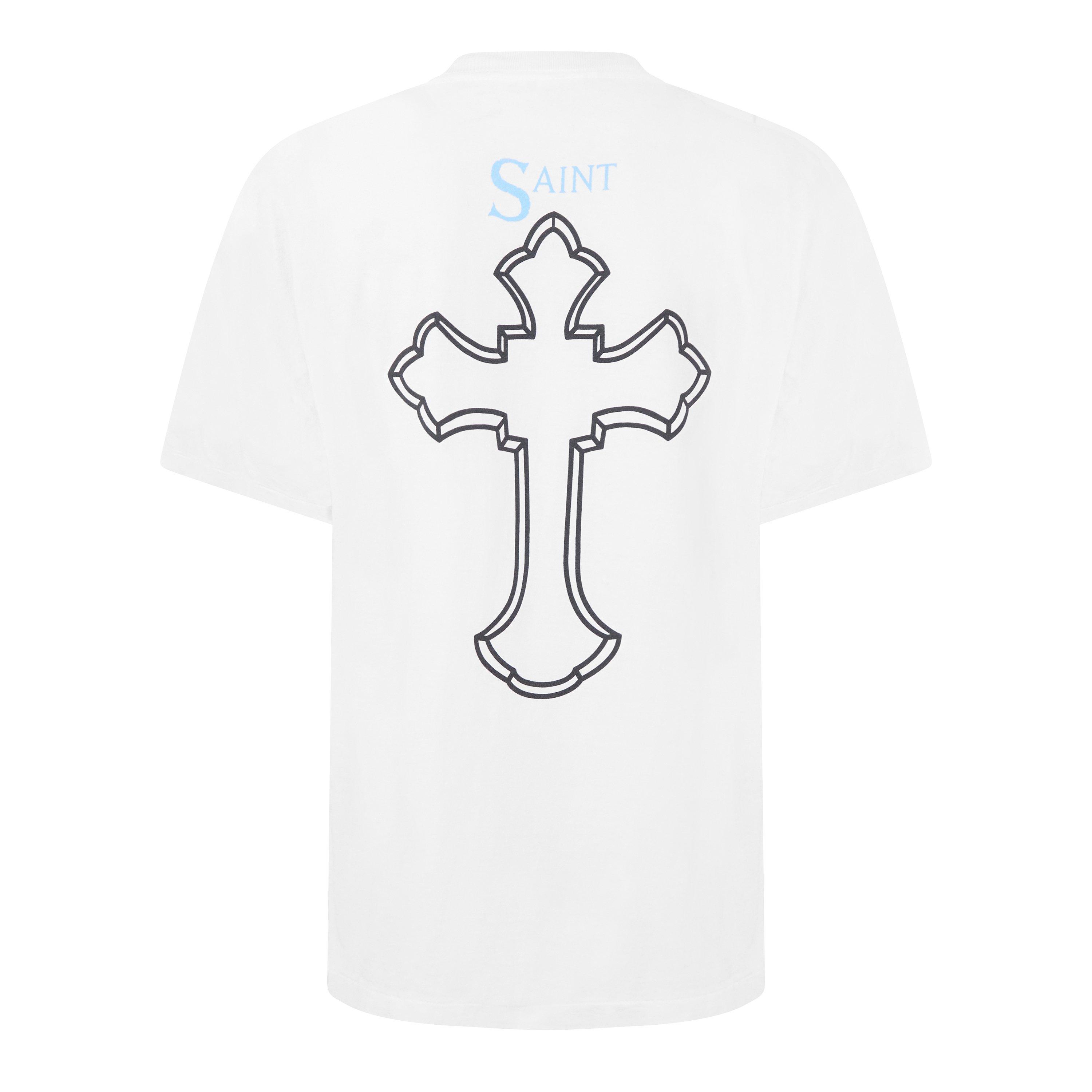 WHITE - SAINT MXXXXXX - SM 2PAC TEE - 2