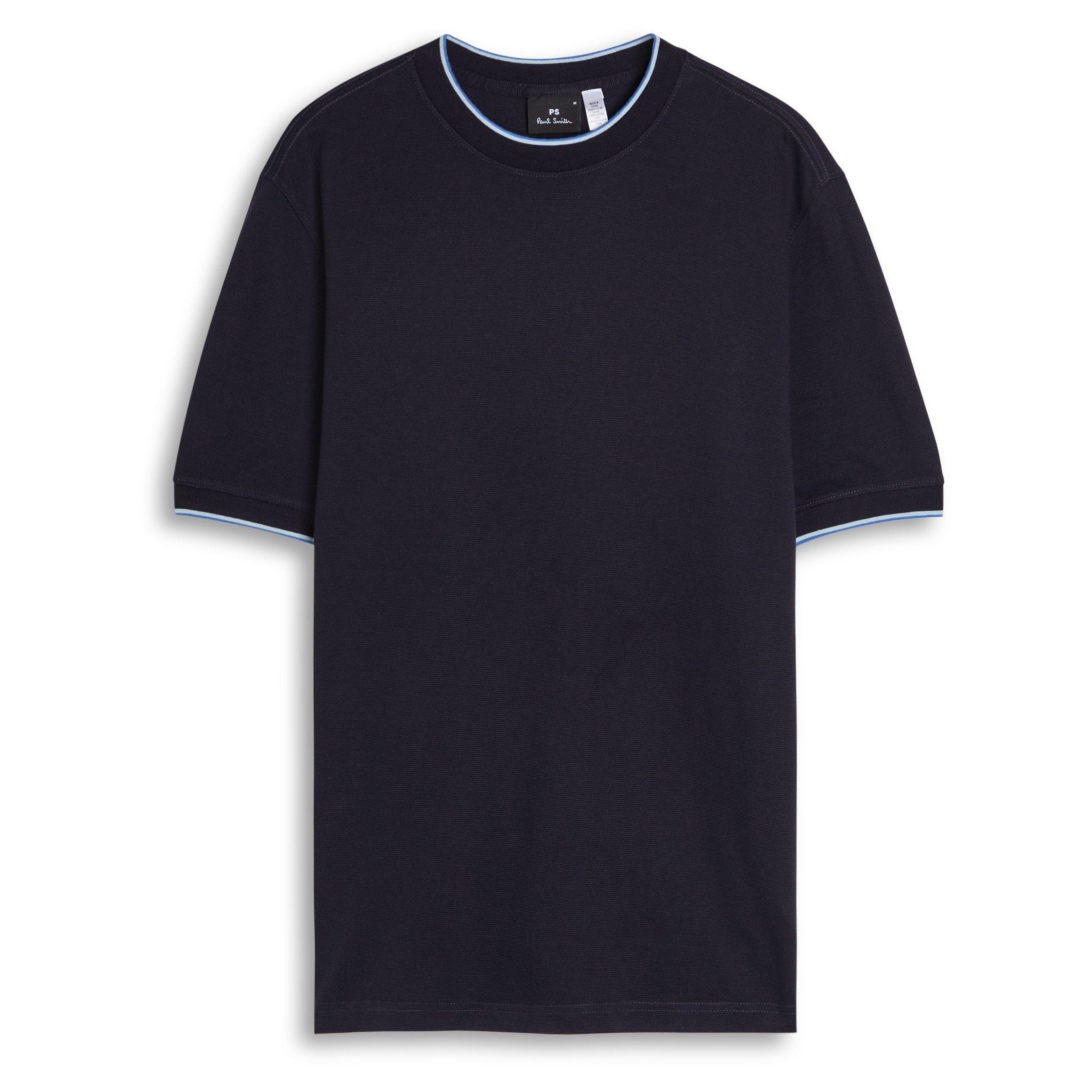 NAVY - PS Paul Smith - Men's Tipped Trim Striped Short-Sleeve T-Shirt