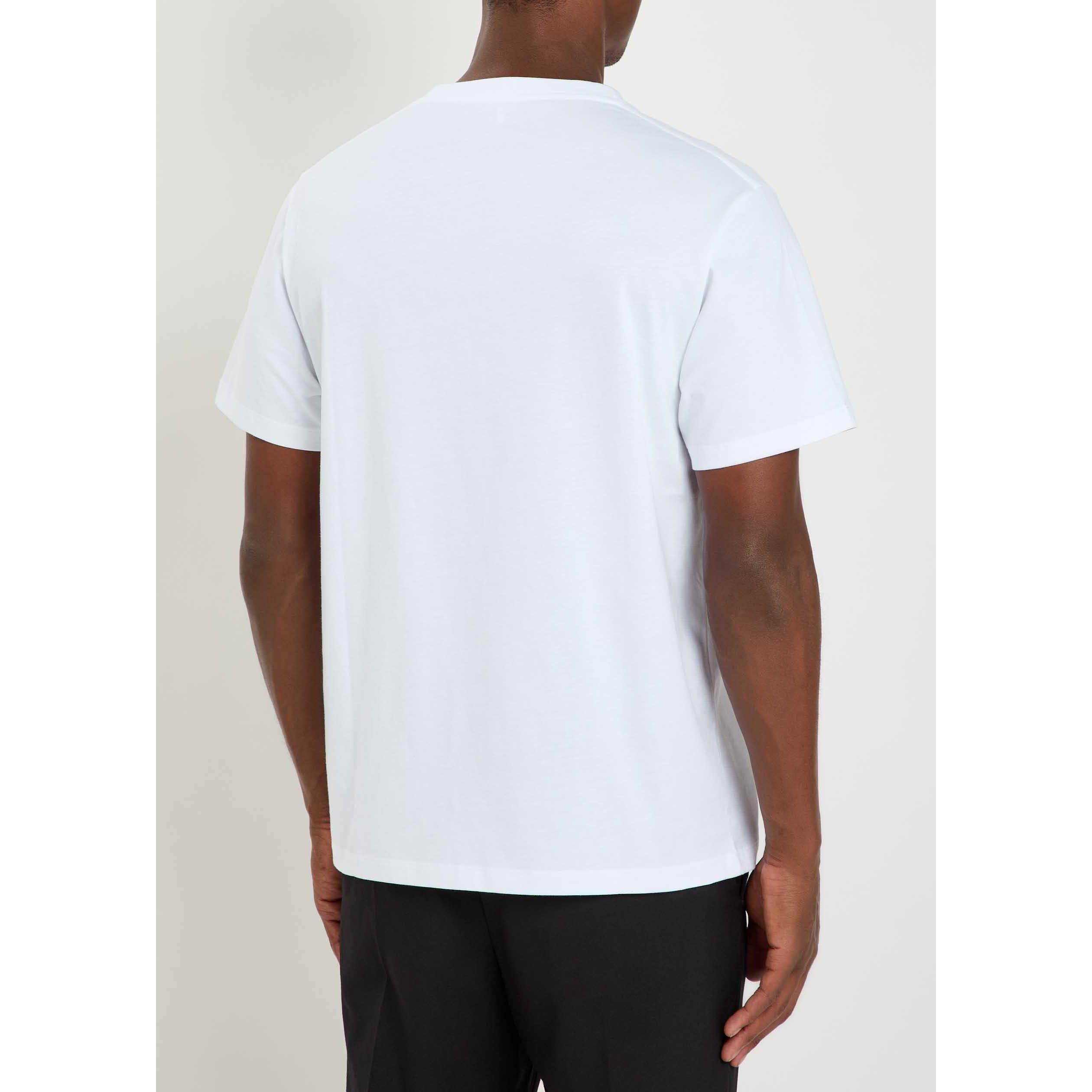 WHITE - LOEWE - Men's Cotton Short-Sleeve T-Shirt - 3