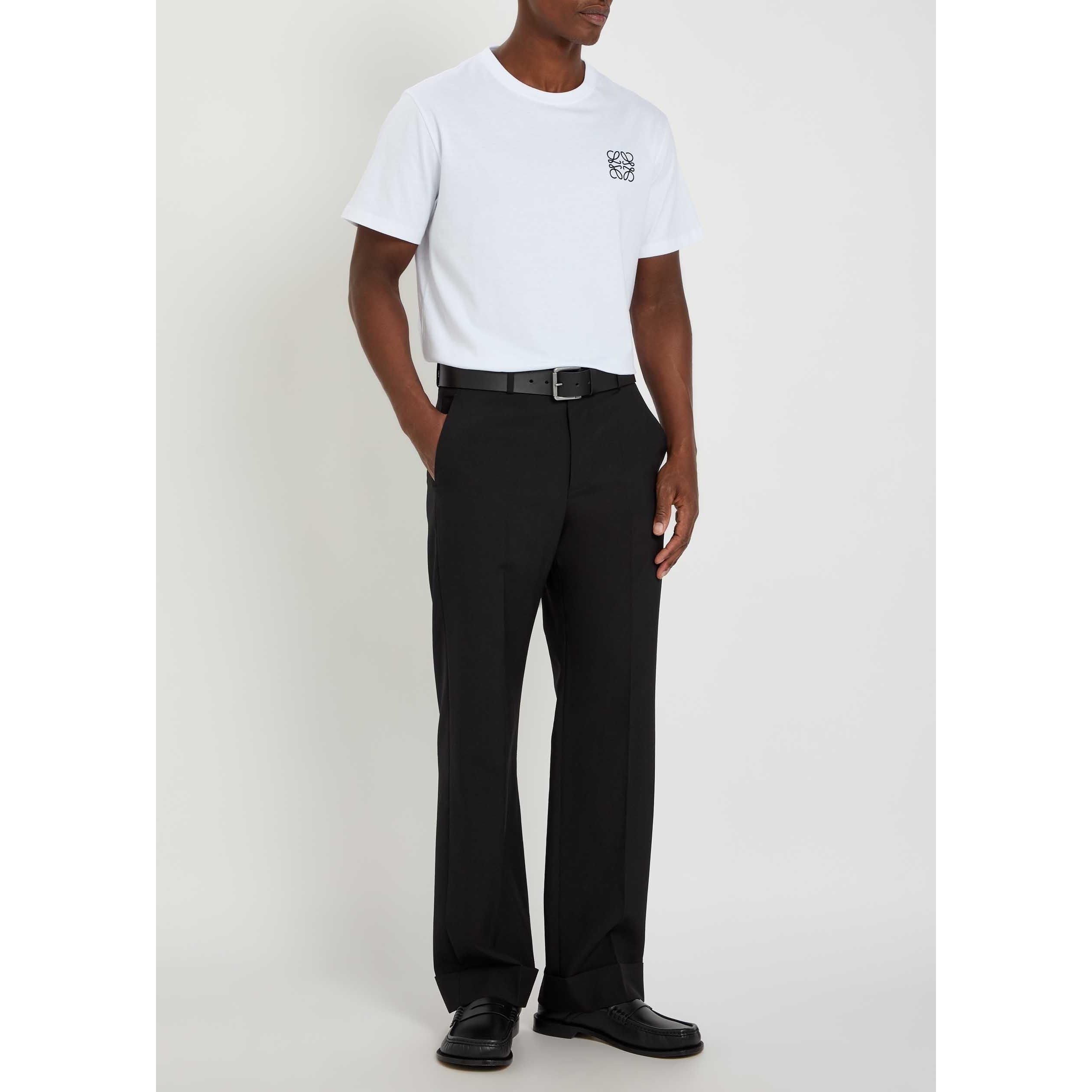 WHITE - LOEWE - Men's Cotton Short-Sleeve T-Shirt - 5