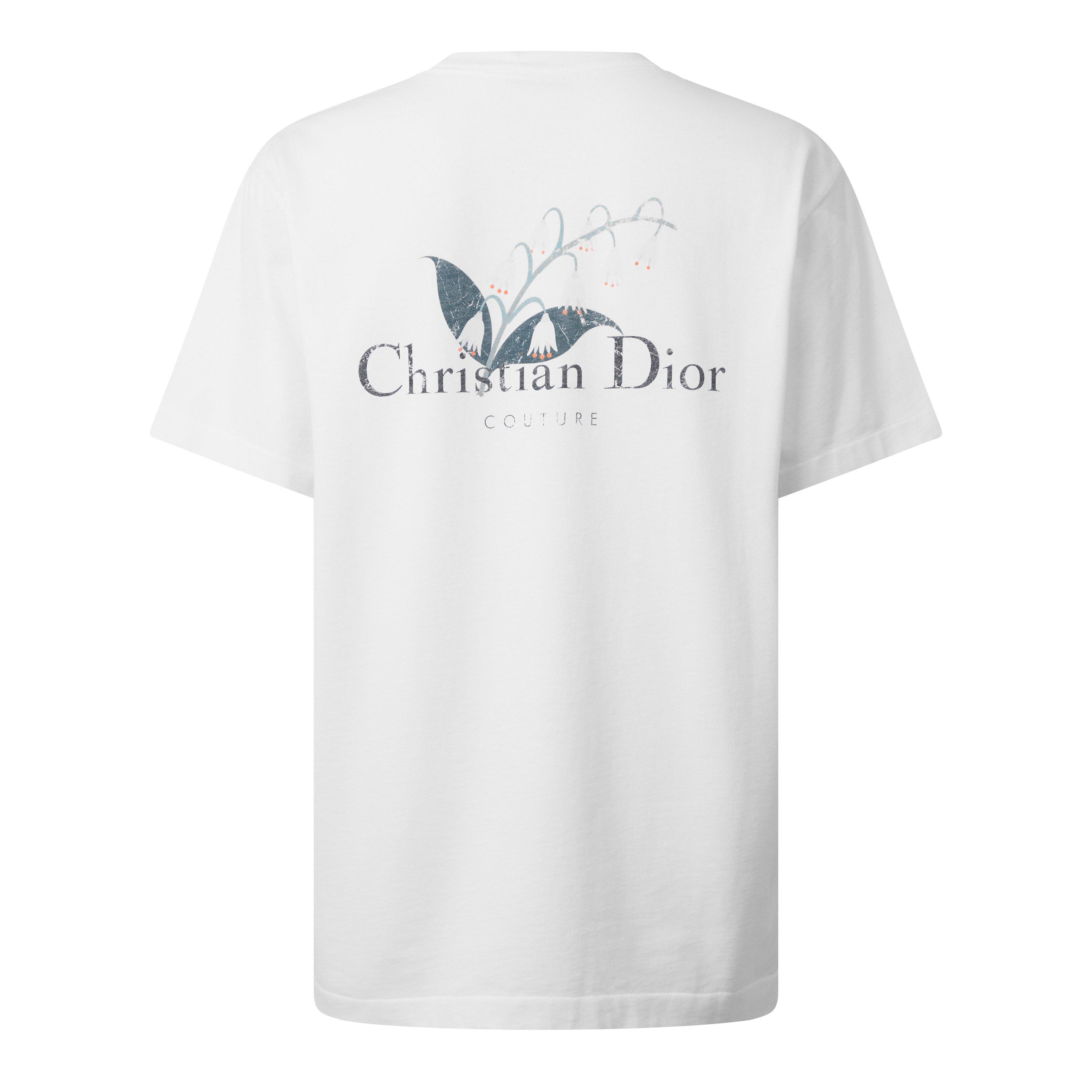 WHITE - DIOR - CD LILY DISTRESSED TEE - 2