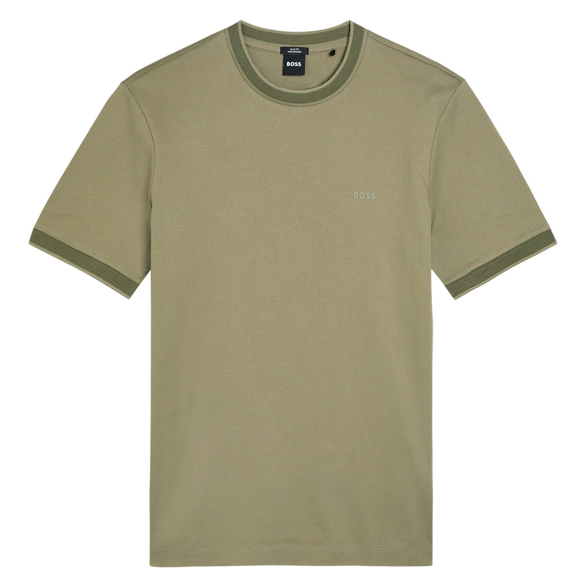 KHAKI - Boss - HB H-TESSLER 200 SS TEE