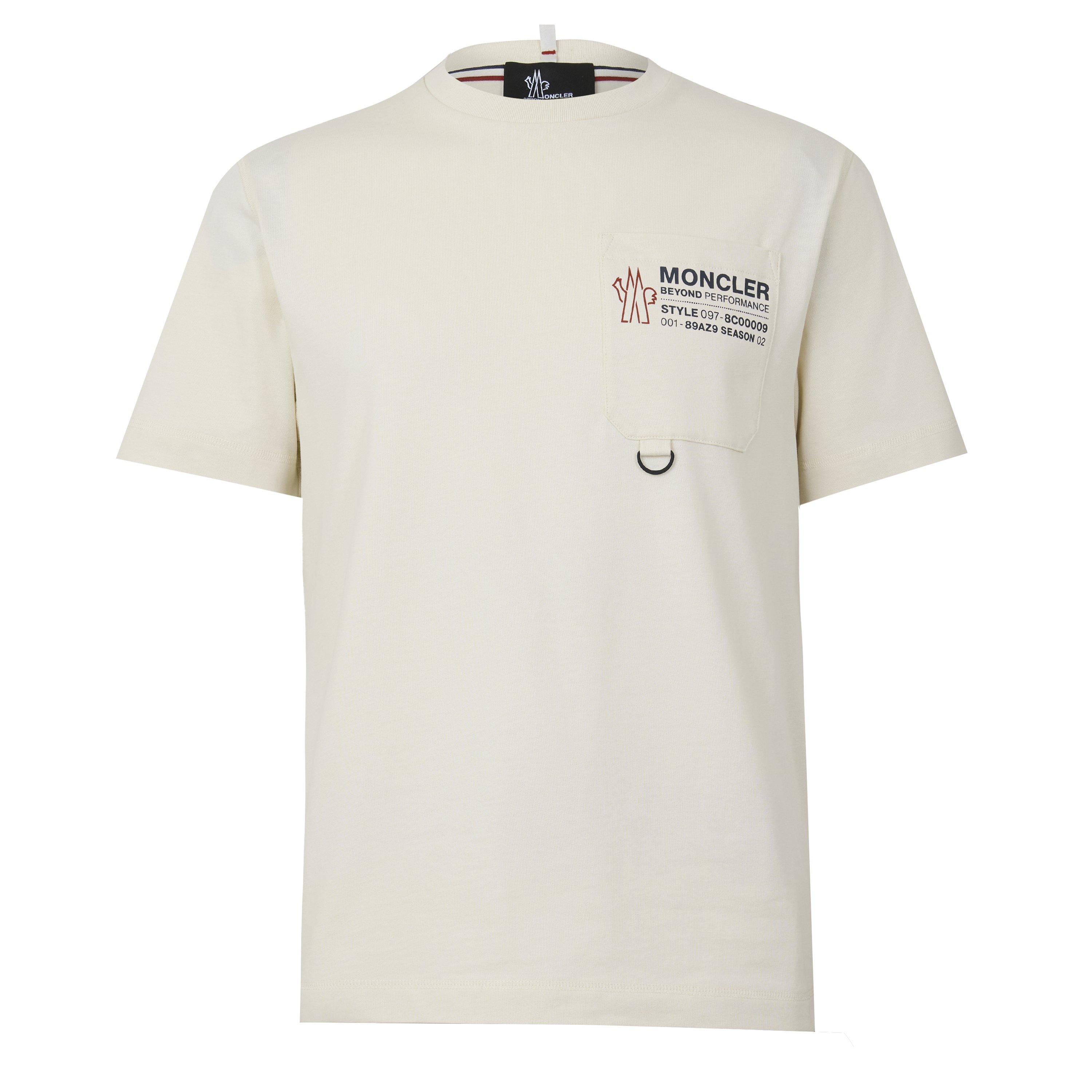 WHITE - Moncler Grenoble - MG CP LOGO PKT TEE - 1