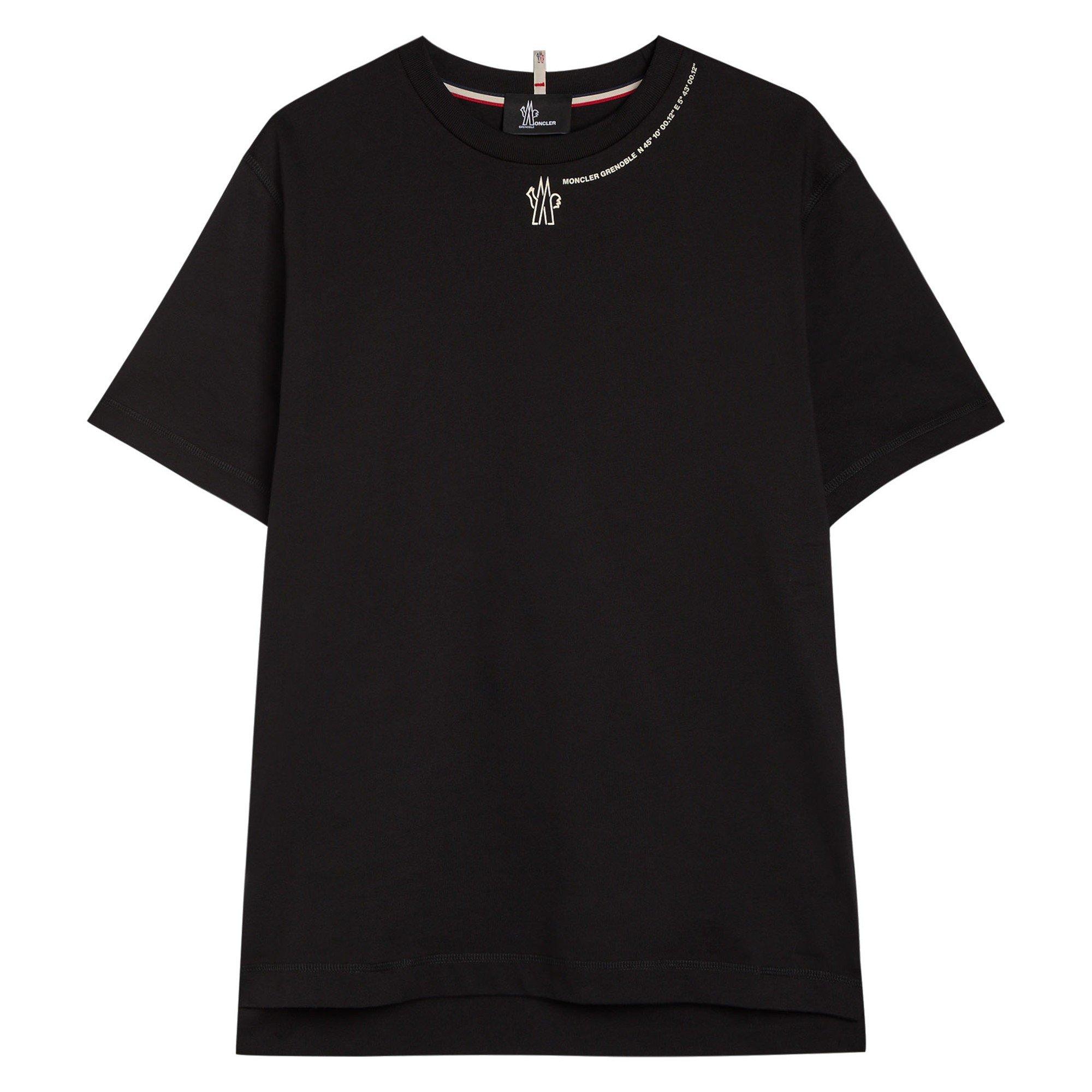 BLACK - Moncler Grenoble - MG LOGO SS TEE - 1