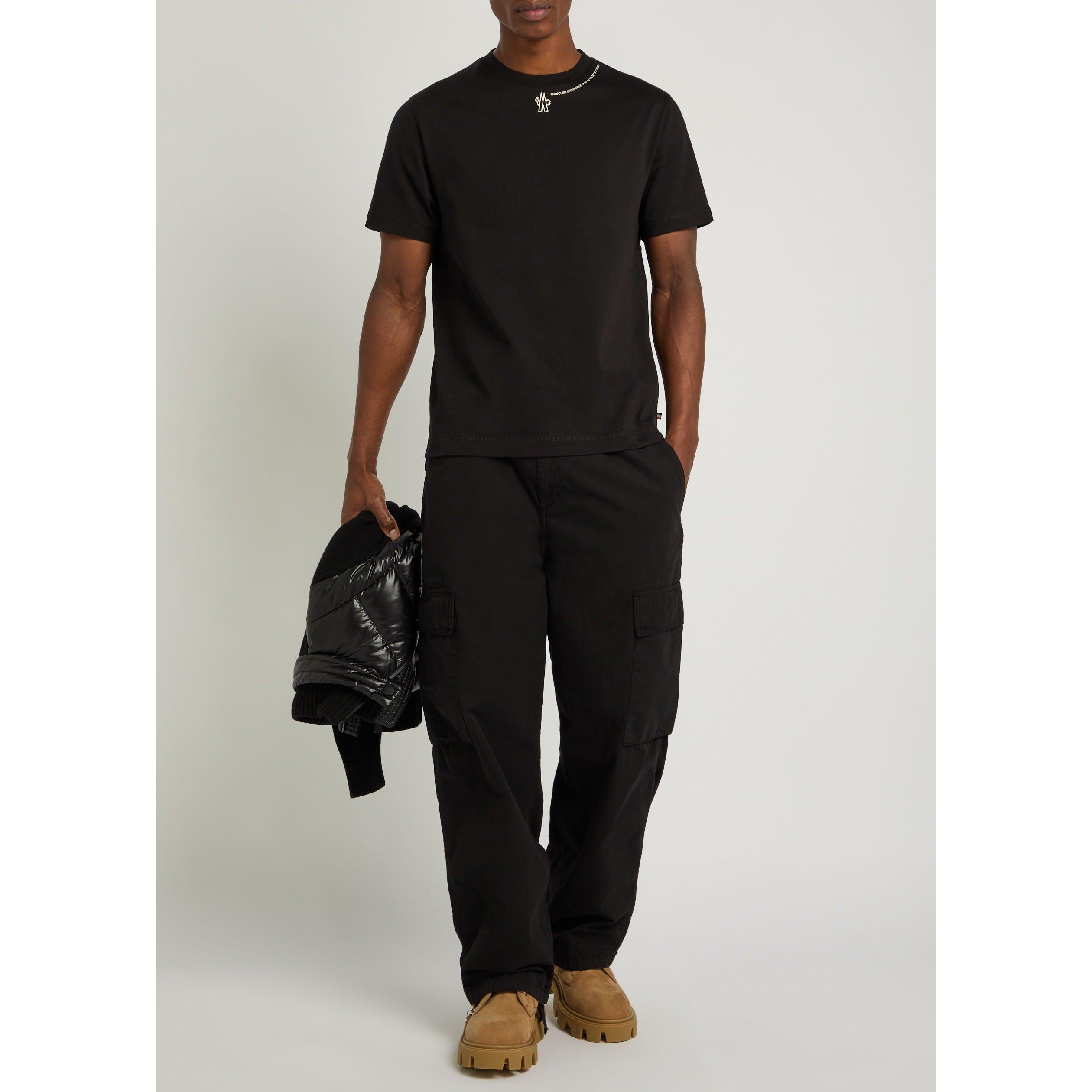 BLACK - Moncler Grenoble - MG LOGO SS TEE - 5