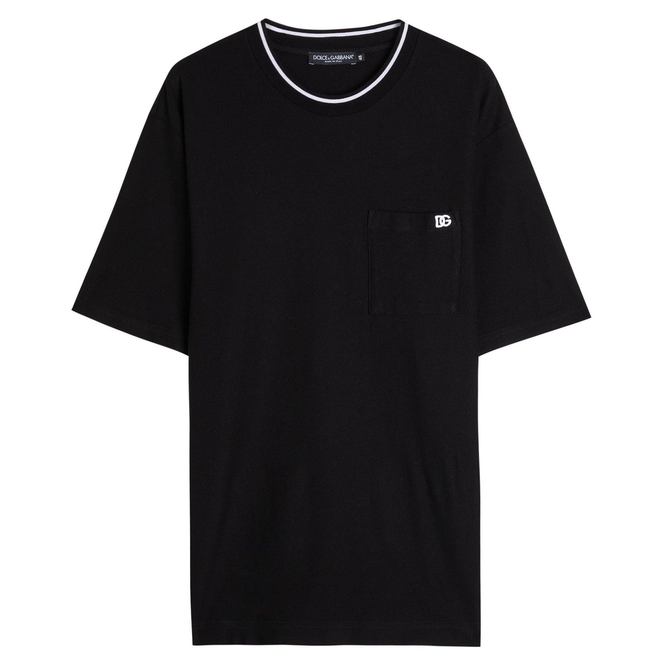 Dolce and Gabbana | Men's Classic Core Cotton Crew-Neck T-Shirt