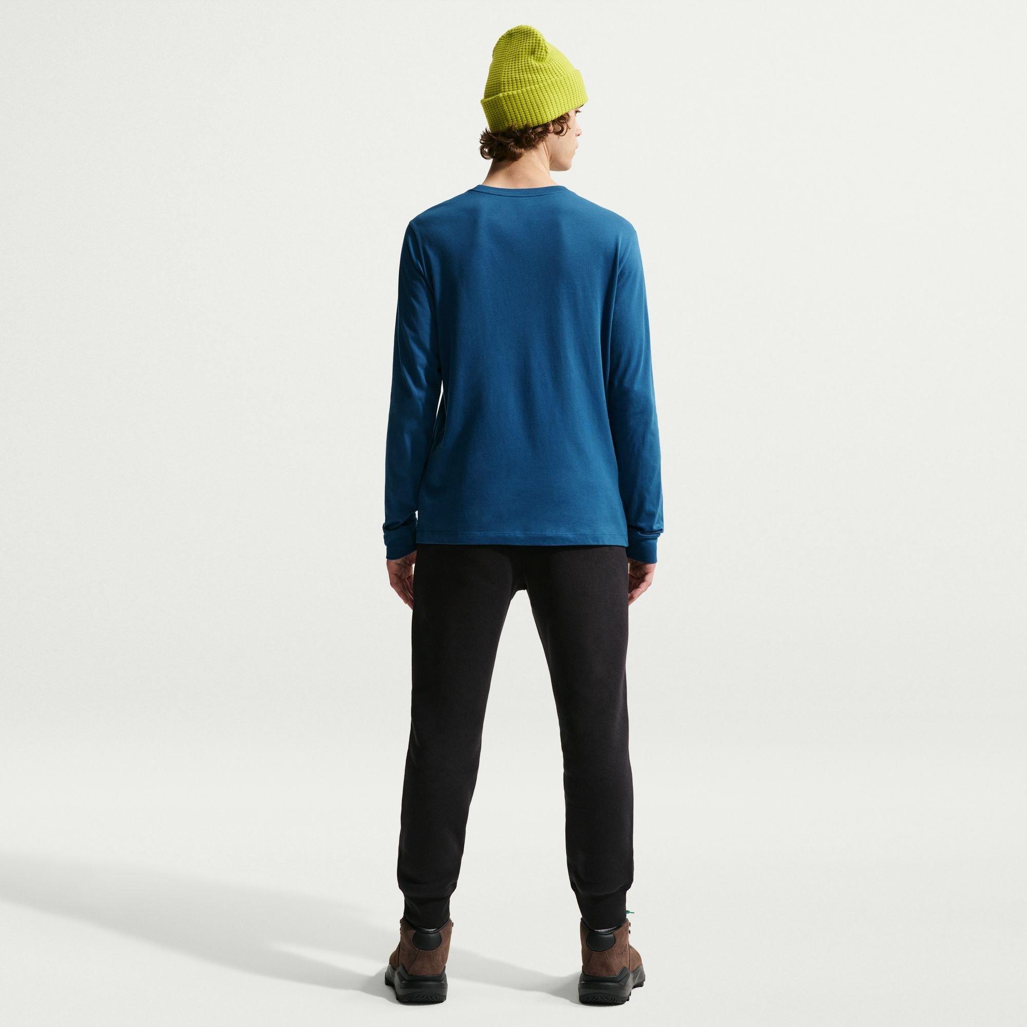 Court Blue - Nike - Sportswear Club Mens Long-Sleeve T-Shirt - 4