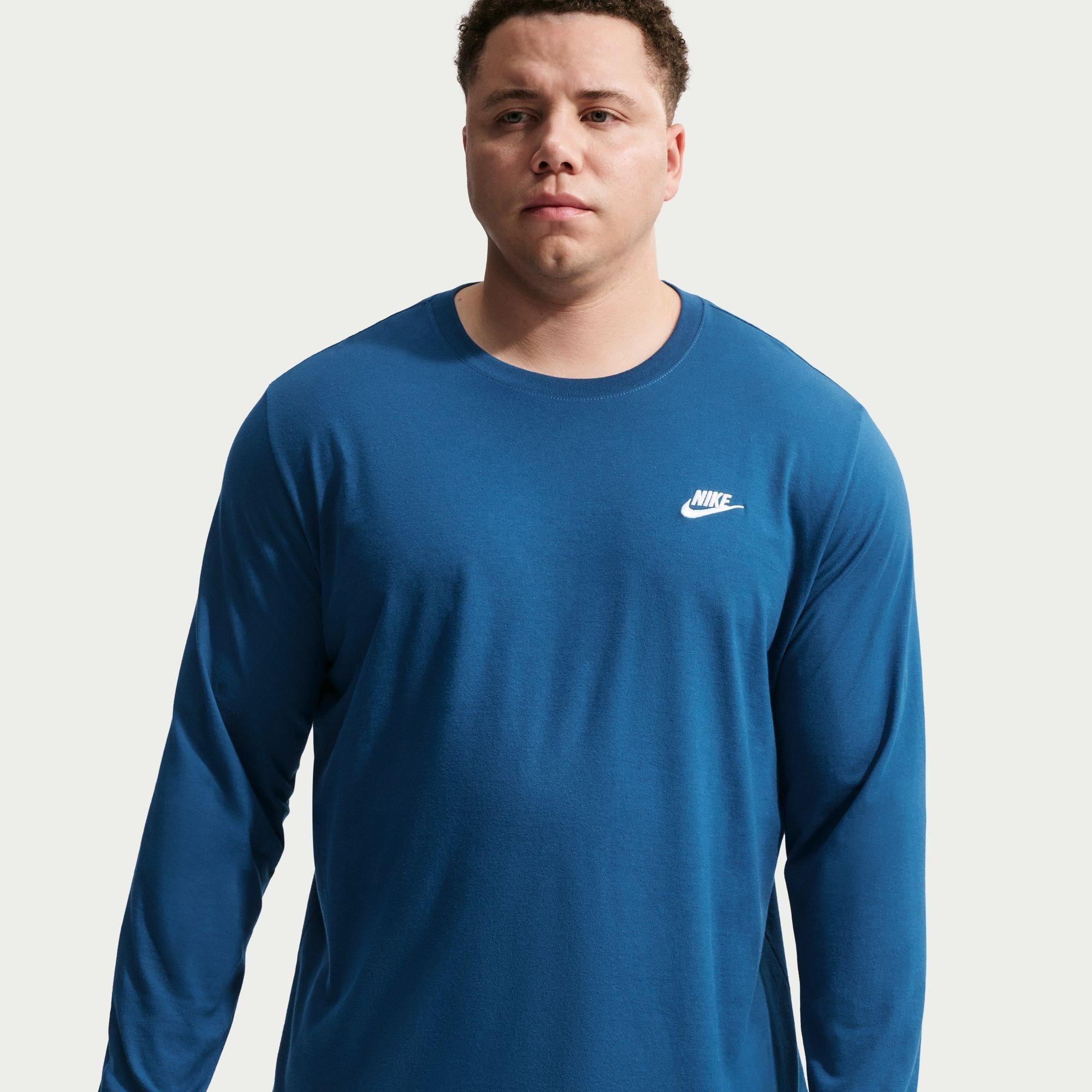 blue nike long sleeve t shirt