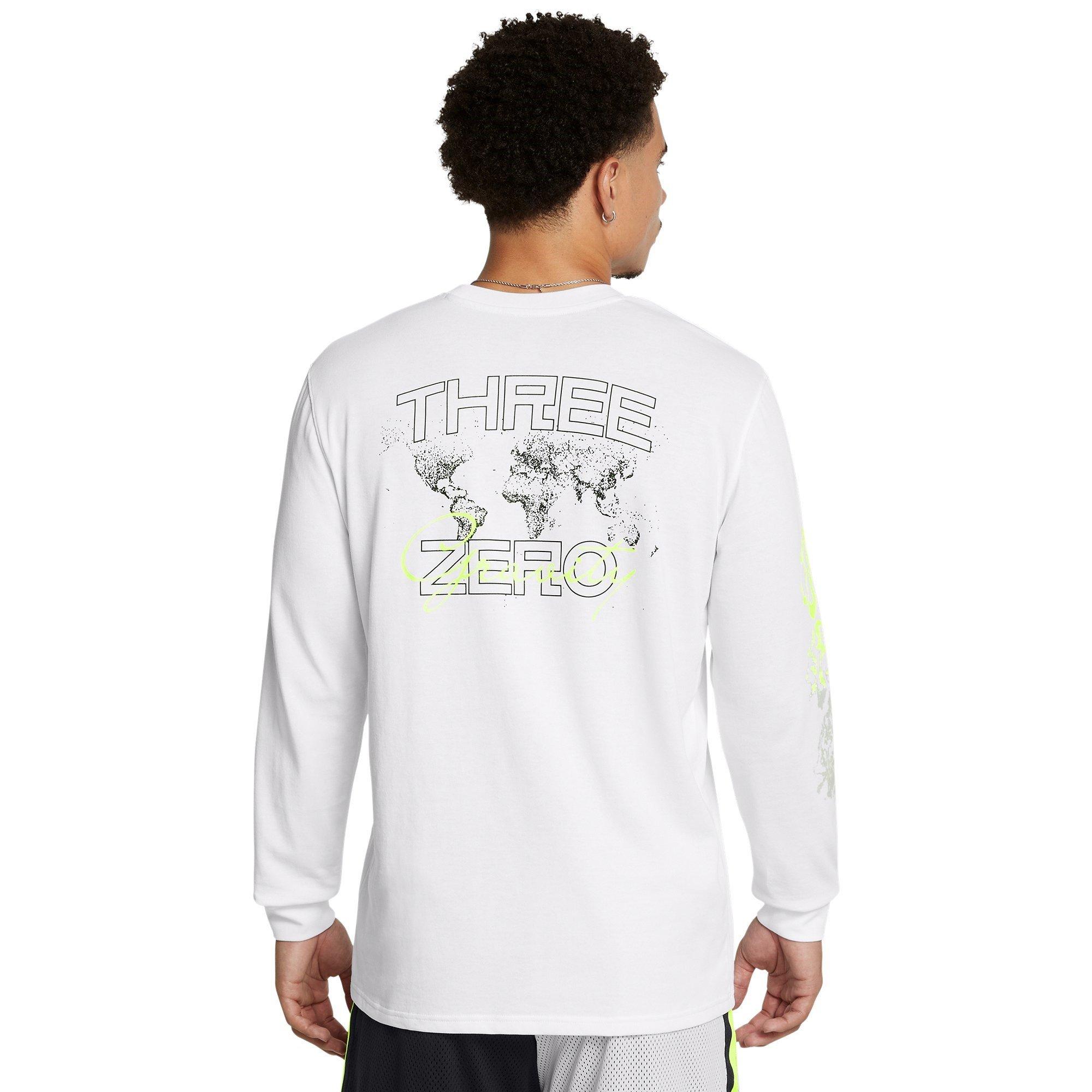 Wht/Yellow/Blk - Under Armour - Curry Verbiage Heavyweight Long Sleeve T-Shirt Adults - 3