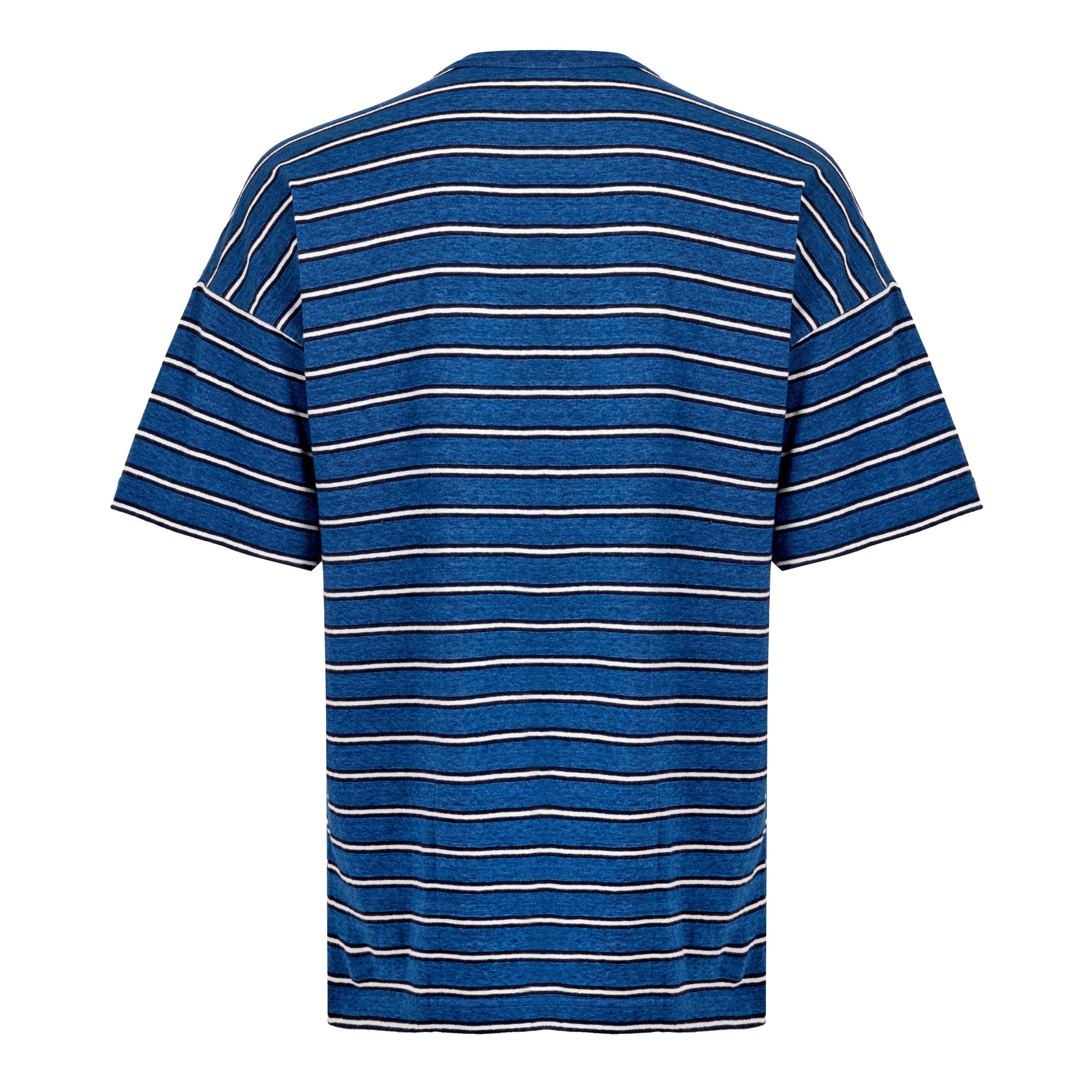 BLUE AND OTHER - DIOR - Men's CD Stripe Logo Oversized-Fit T-Shirt - 2
