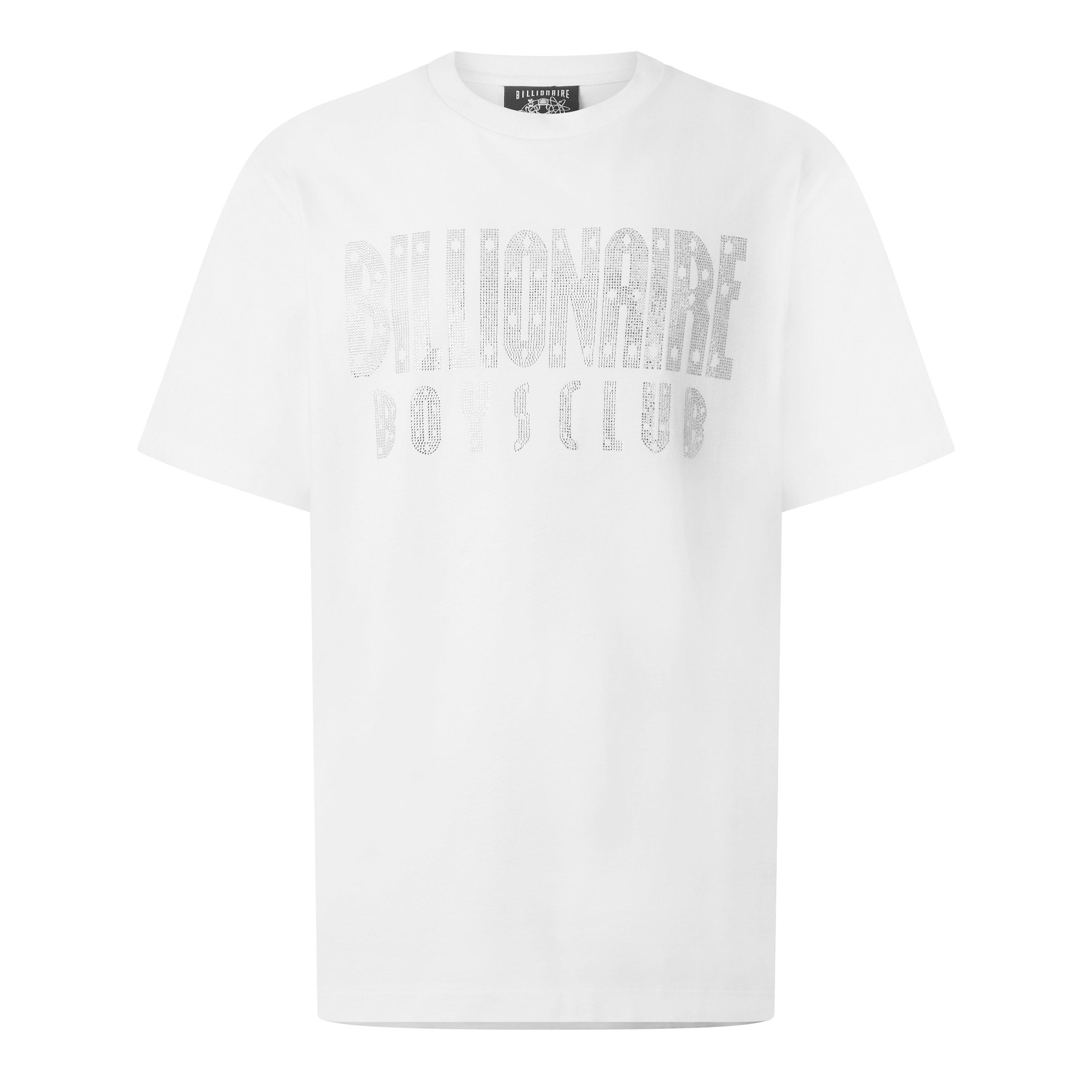 WHITE - Billionaire Boys Club - BBC RHINESTONE LOGO TEE - 1